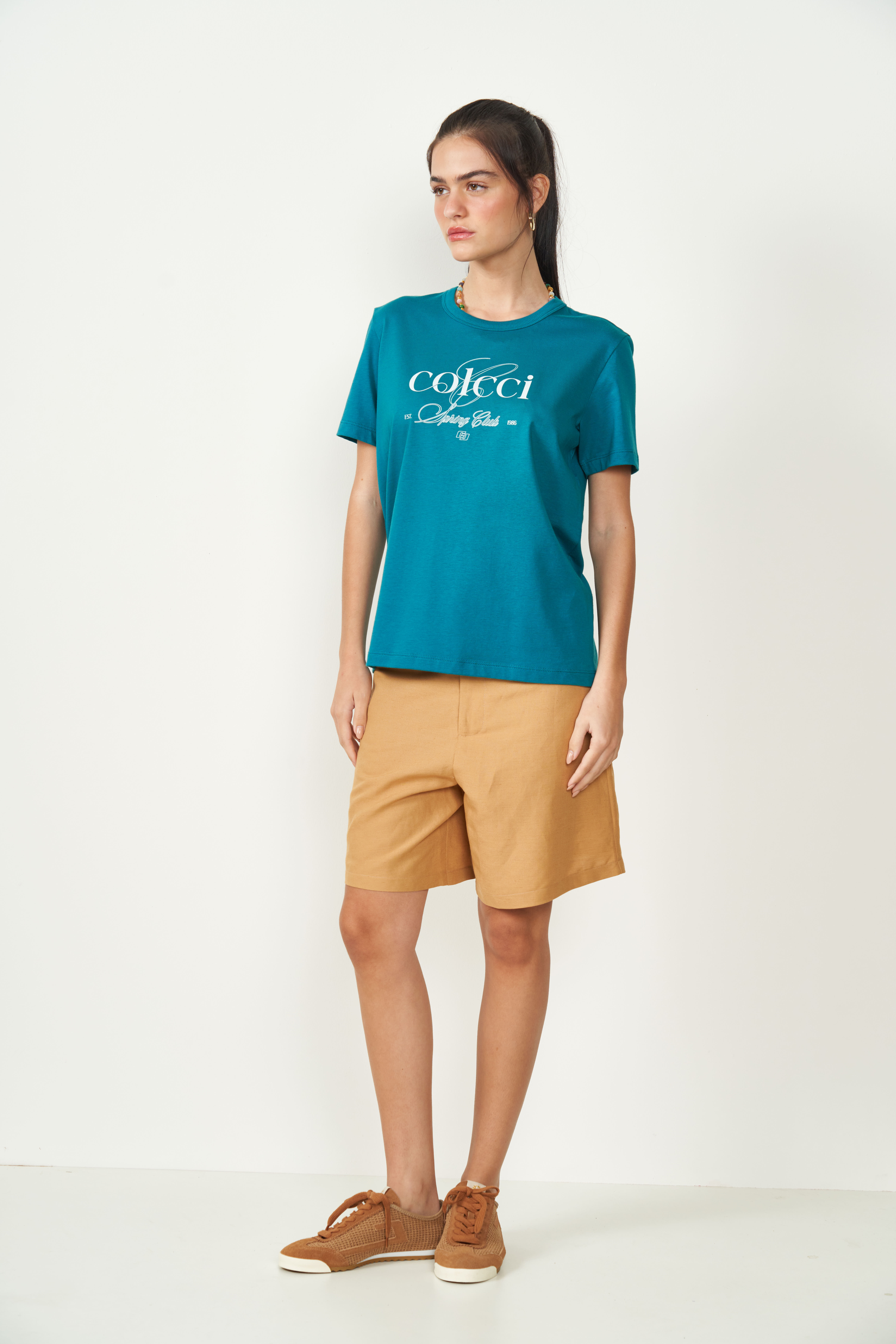 CAMISETA COLCCI G ROSA FLORINE