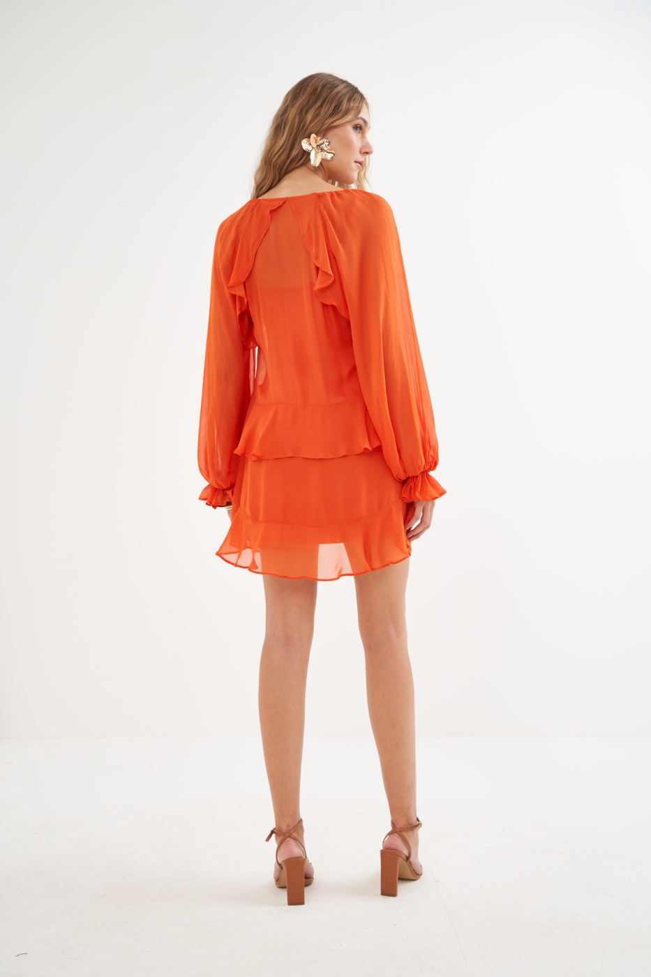 VESTIDO COLCCI P LARANJA PARADISIACO