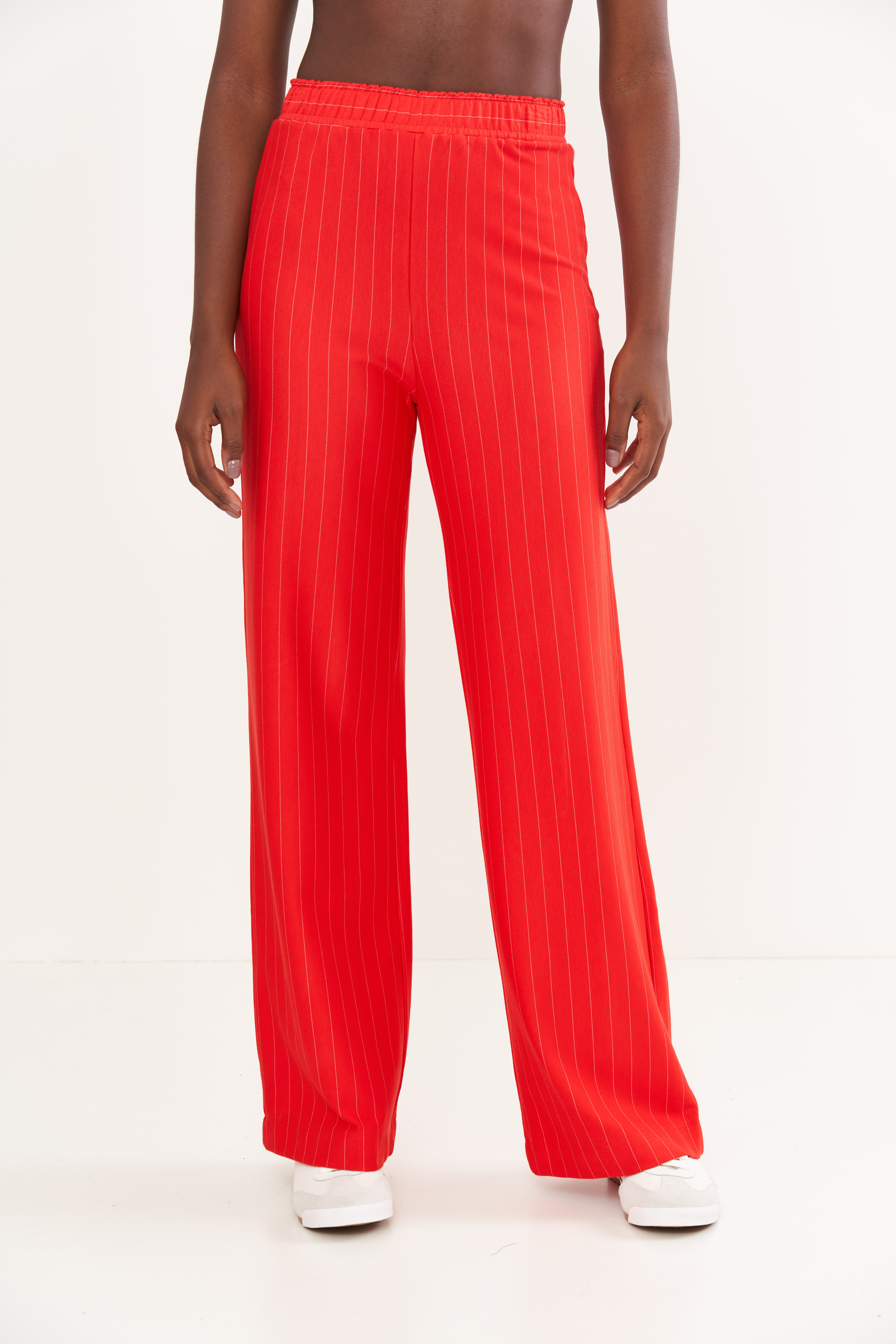 CALÇA LISTRADA G VERMELHO/OFF