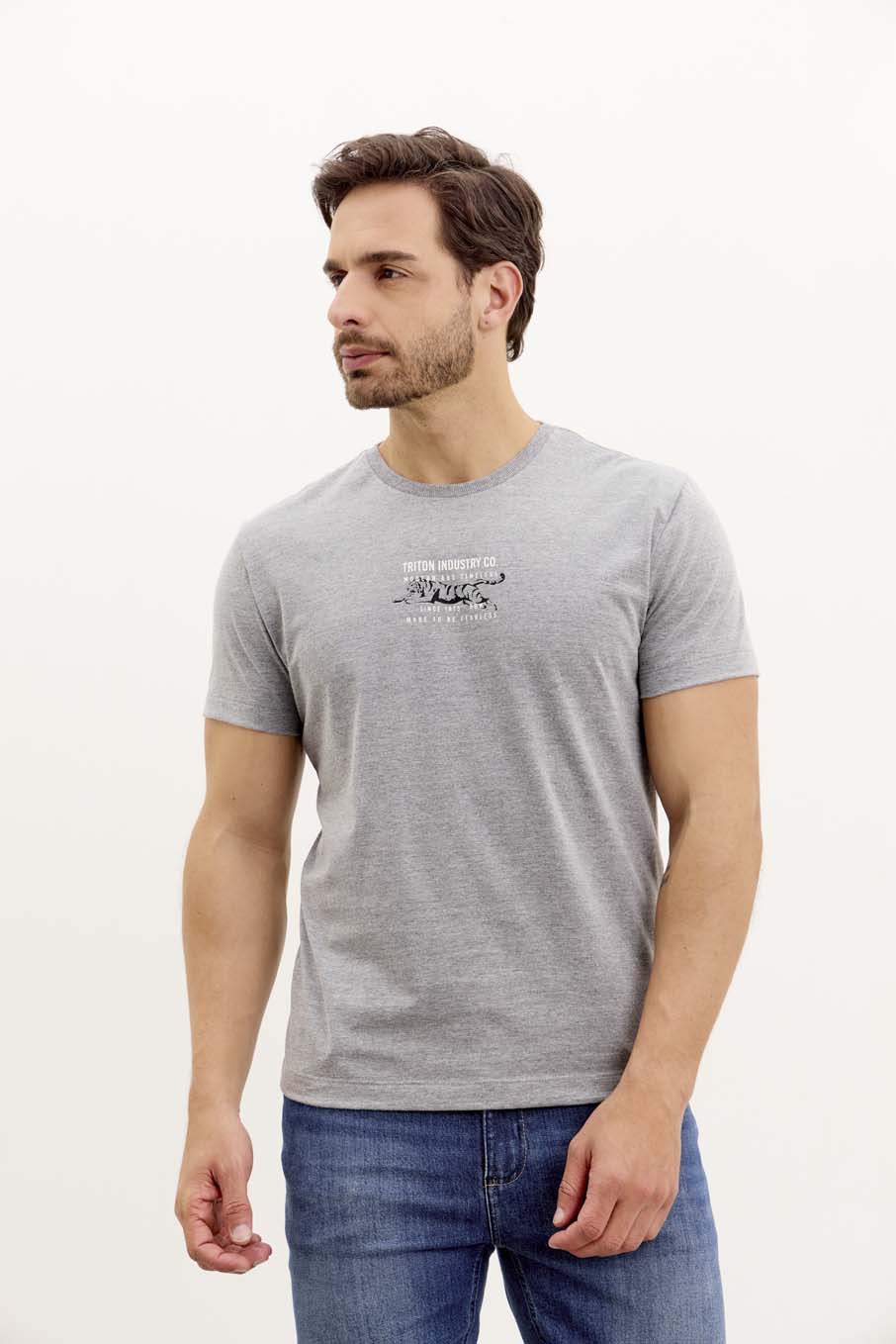 CAMISETA TRITON GG MESCLA GRAFITE