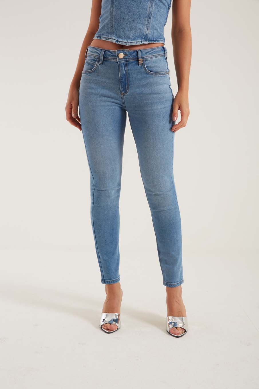 CALÇA JEANS MICHELE 42 INDIGO