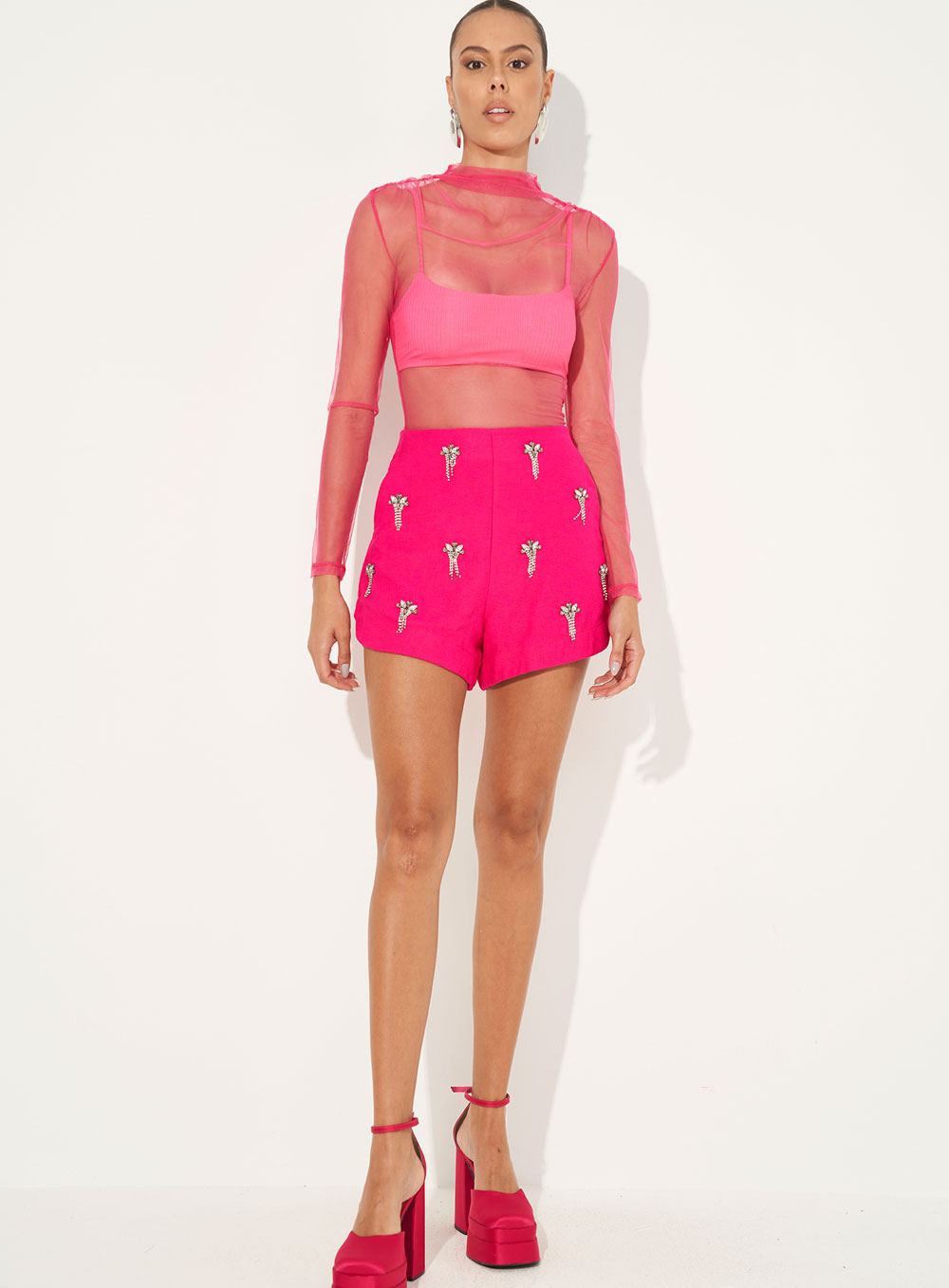 BLUSA TULE P ROSA DOJA