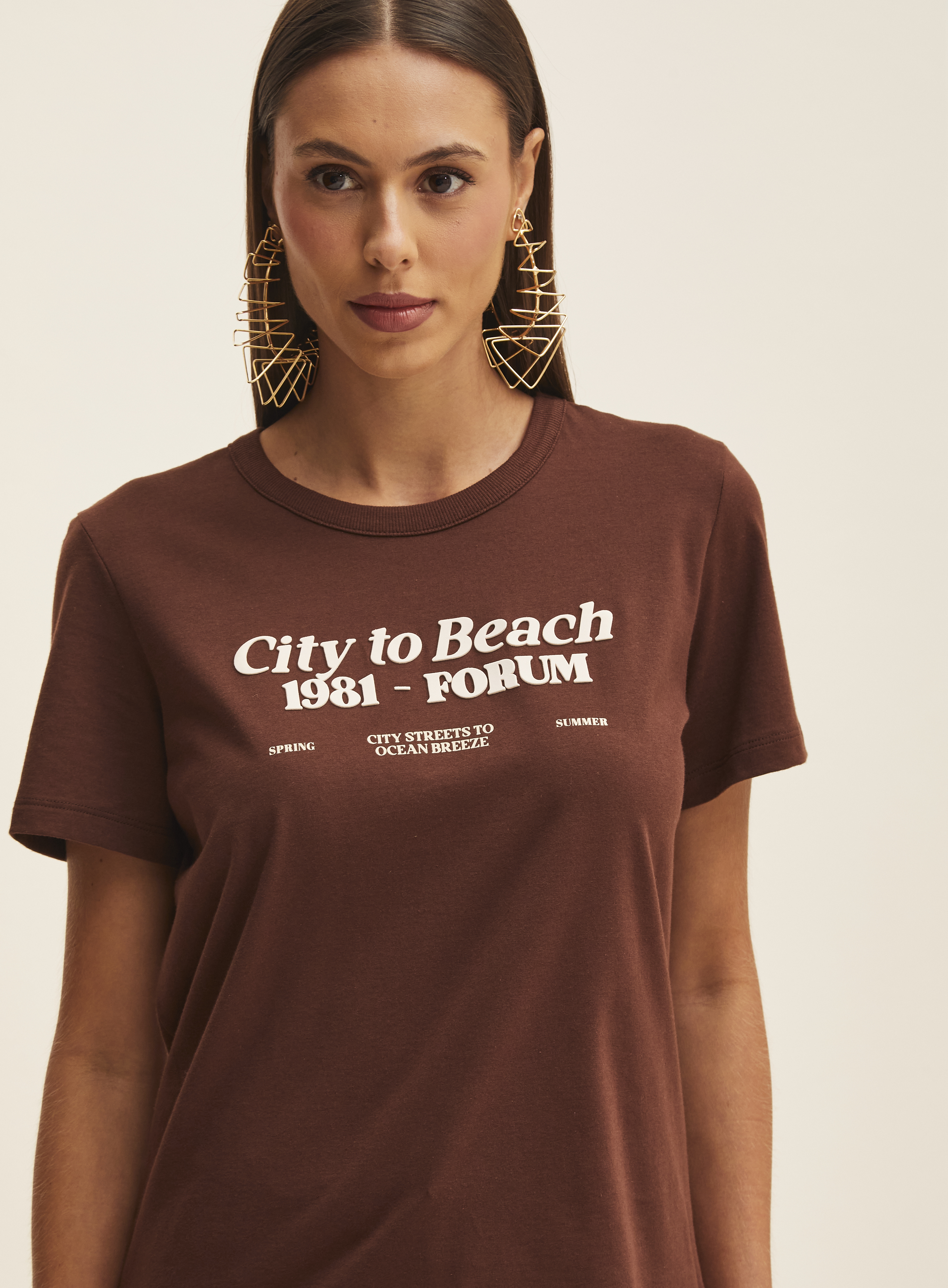 CAMISETA FORUM G BEGE AFFOGATO