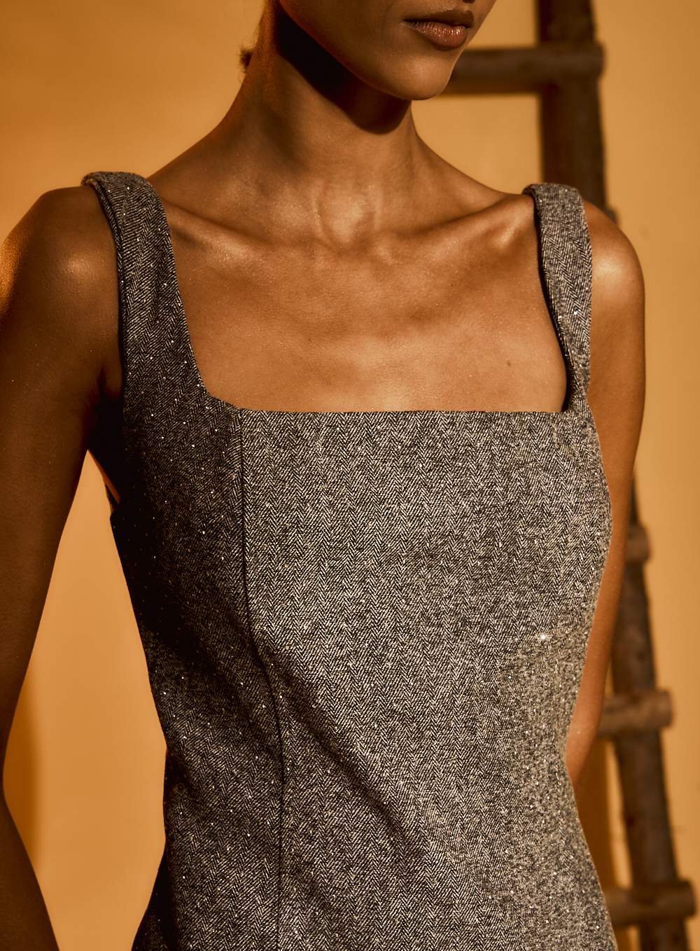 VESTIDO ISY P CINZA MSC/PRATA