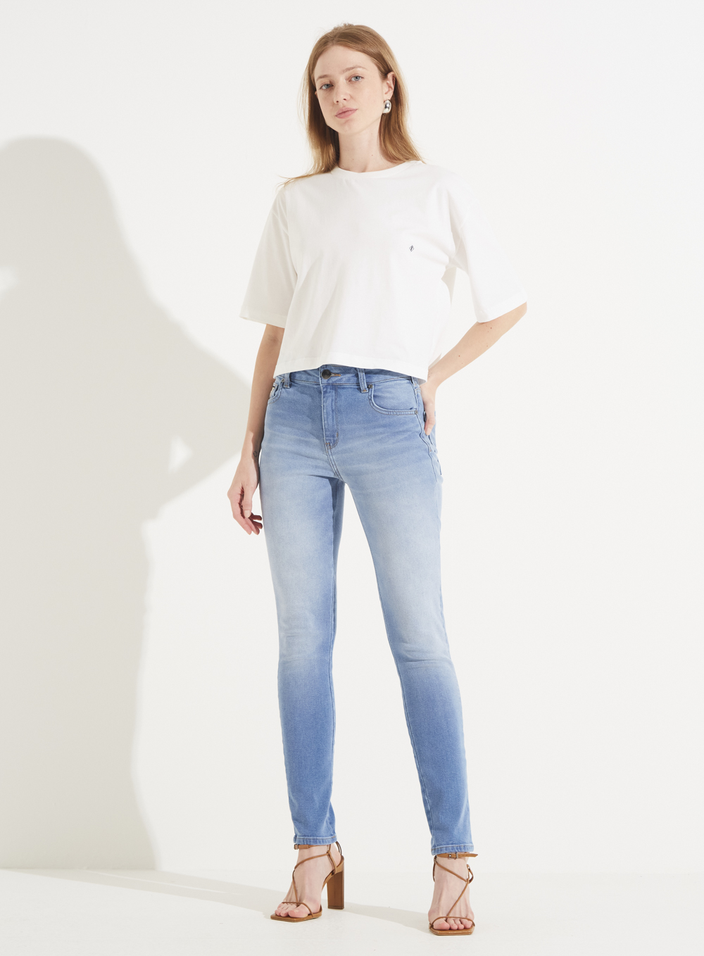 CALÇA JEANS MARISA 2 CIGARRETE 38 INDIGO