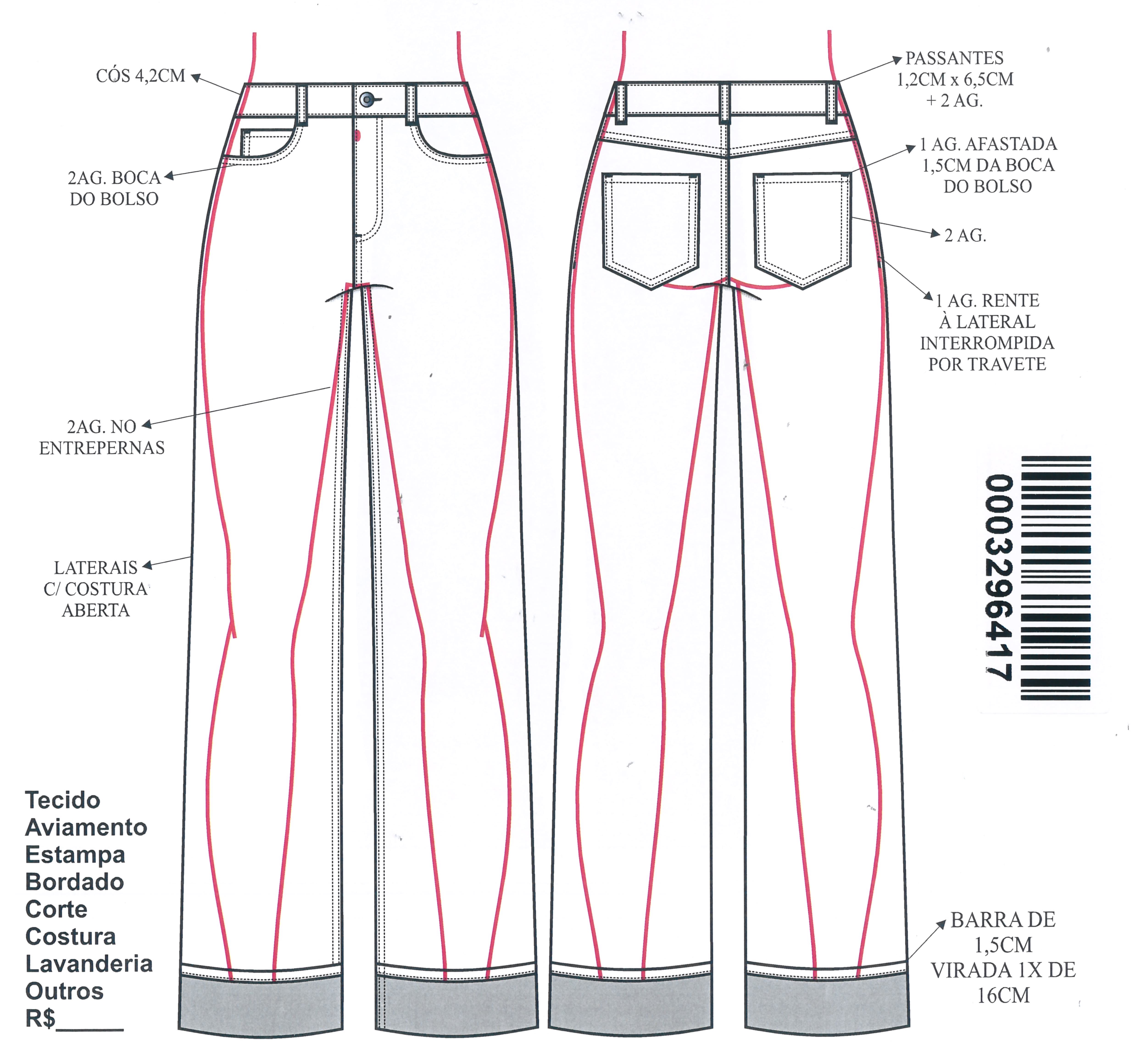 CALÇA JEANS JULIETTE 36 INDIGO
