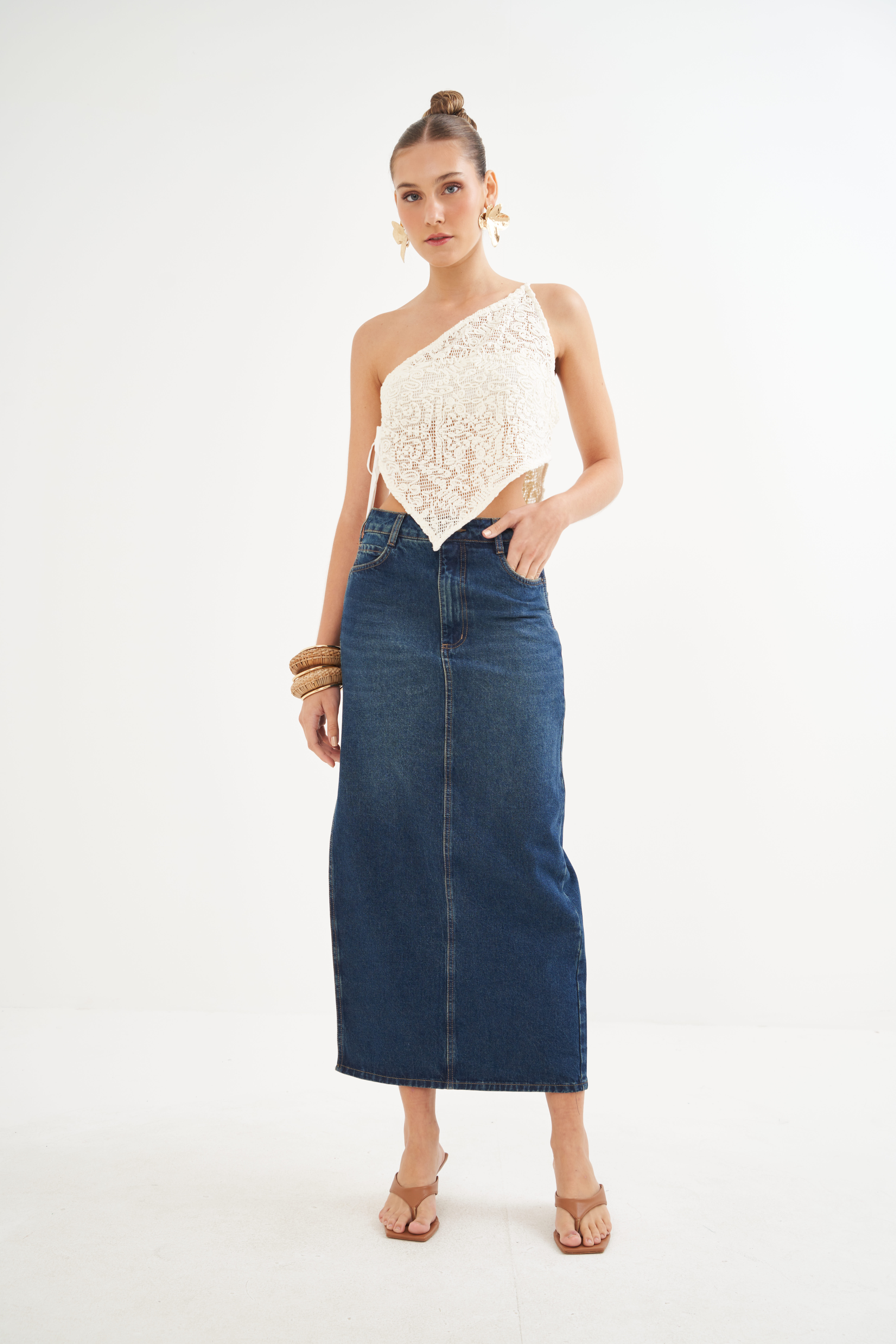 SAIA JEANS 36 INDIGO