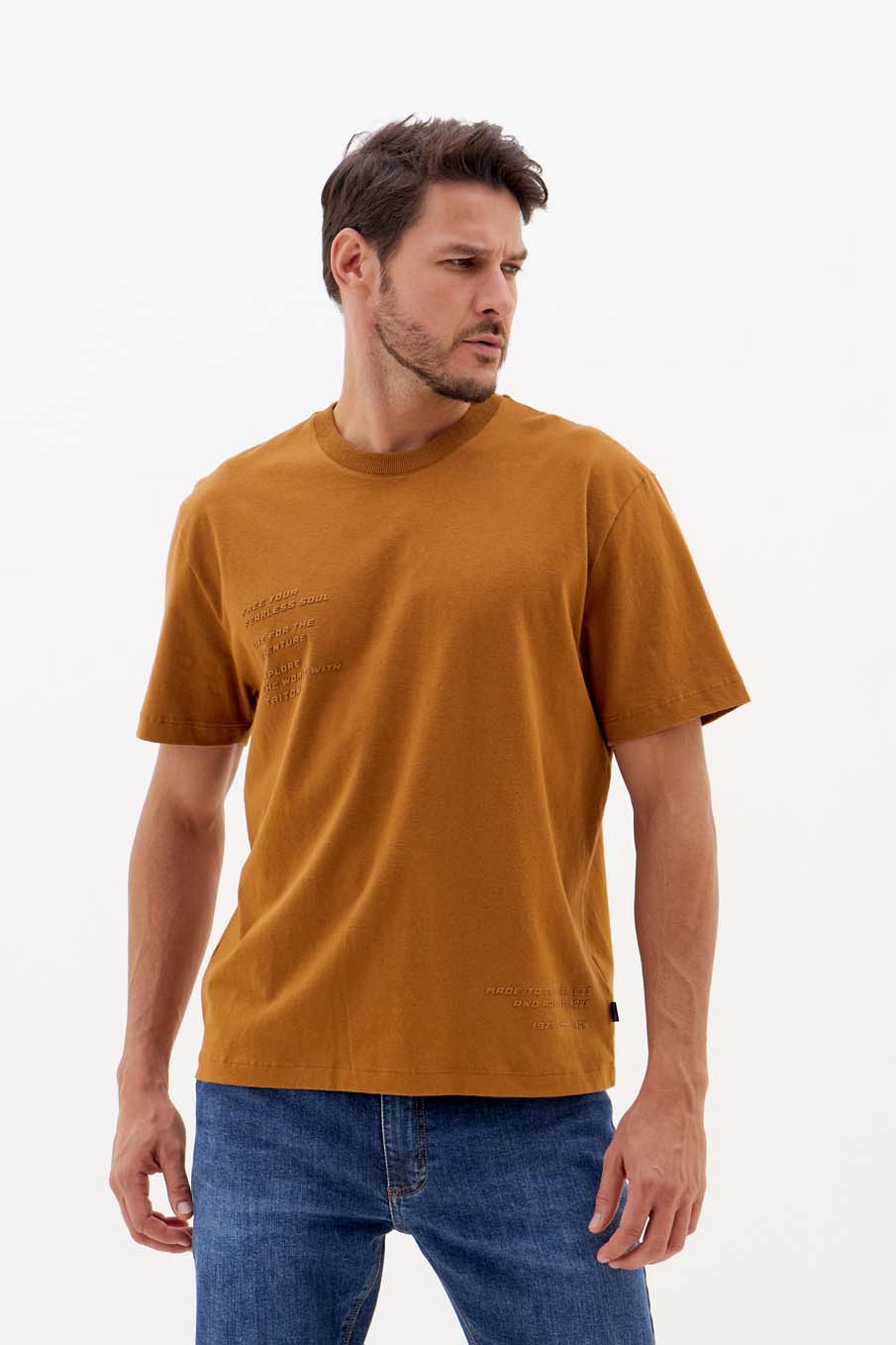 CAMISETA TRITON XGG MARROM MONET