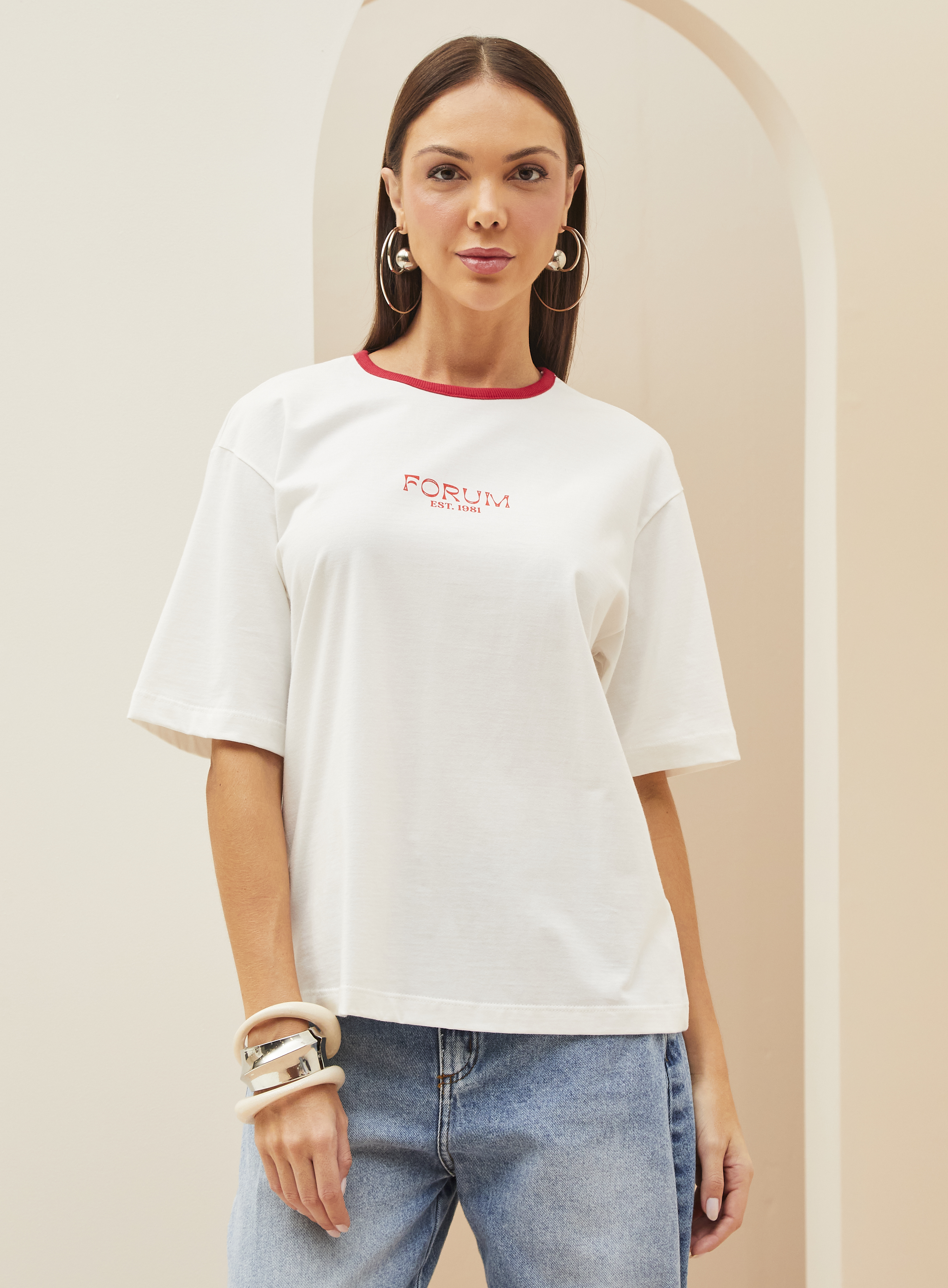 CAMISETA FORUM G BEGE AFFOGATO