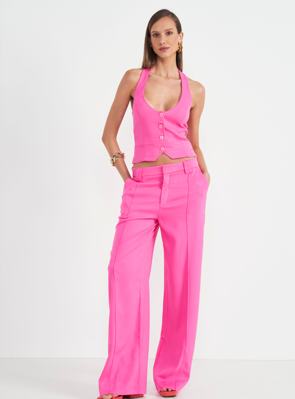 CALÇA COLCCI 34 ROSA HONIE