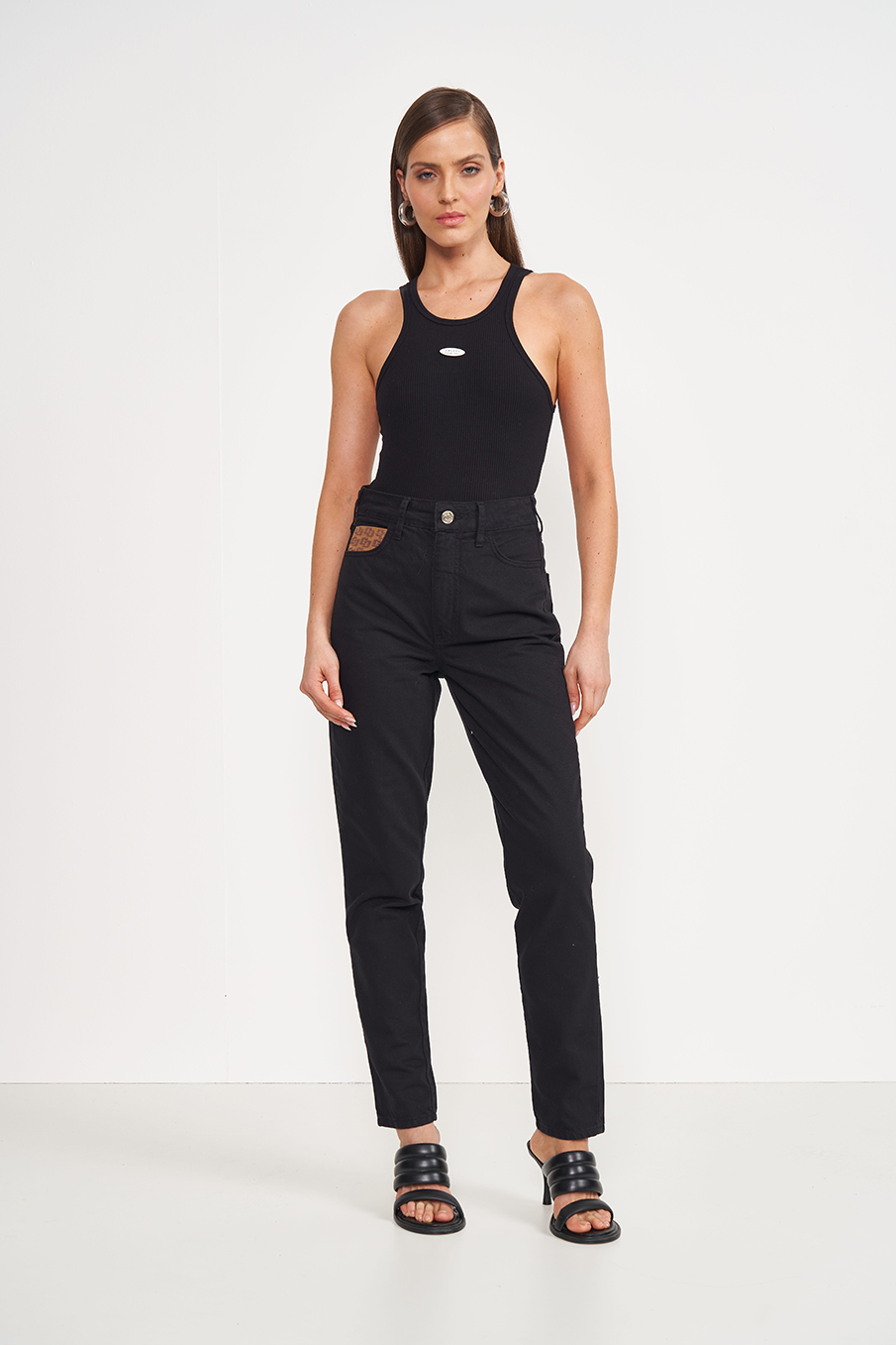 CALÇA SARJA BRUNA 44 PRETO
