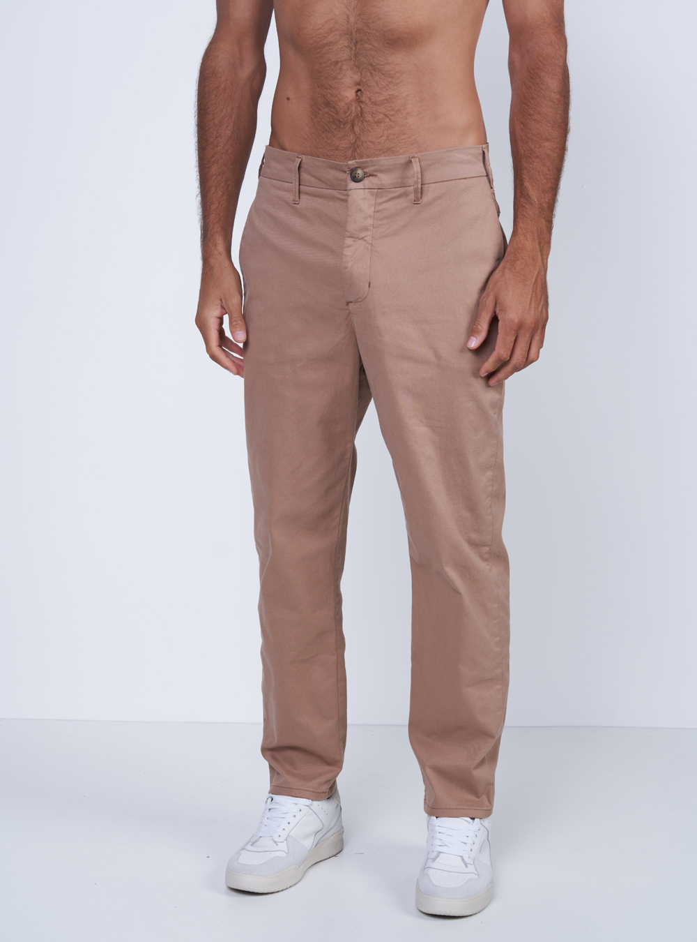 CALÇA SARJA FRED 42 BEGE SAND CASTL