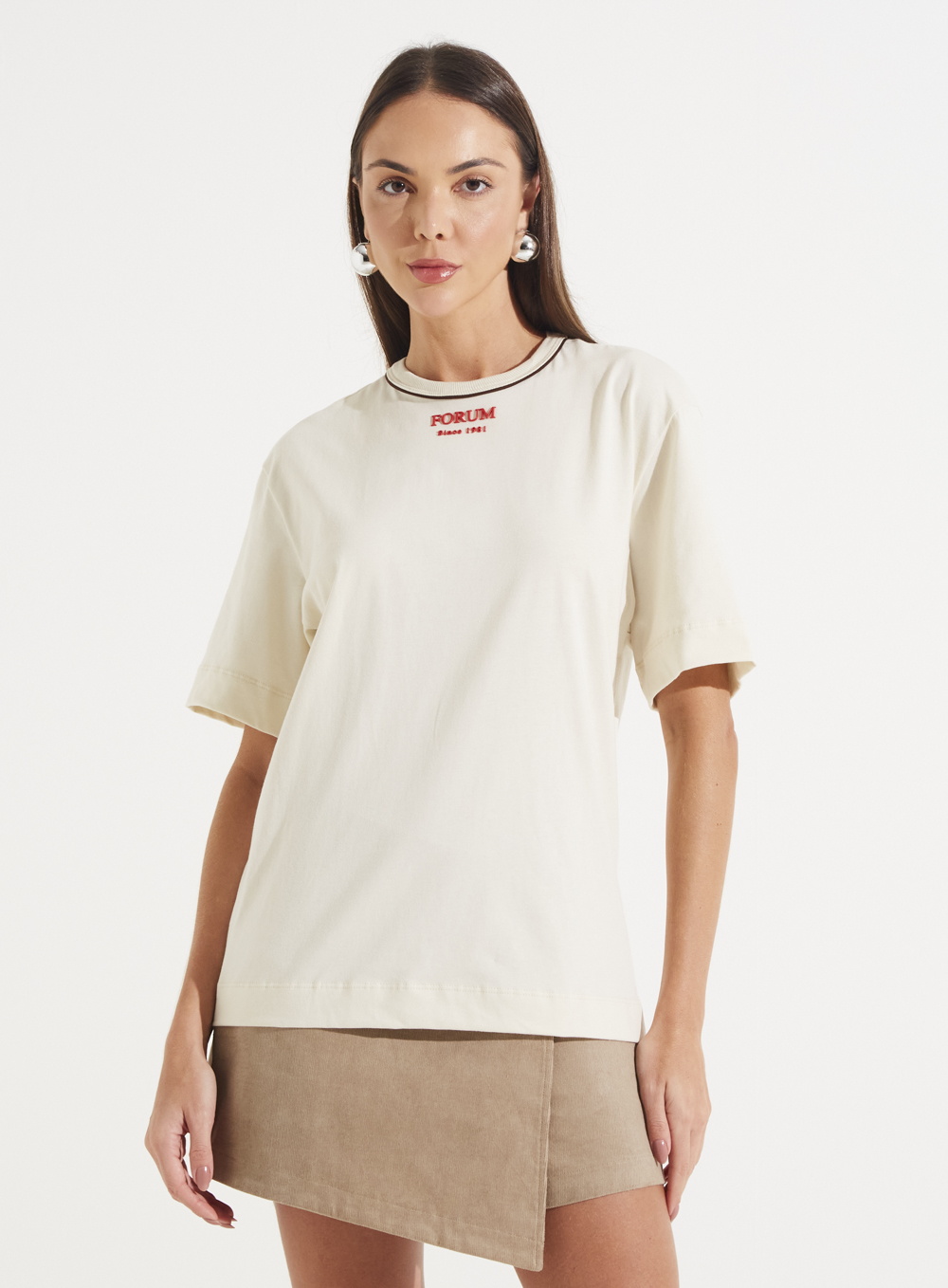CAMISETA FORUM G BEGE ITALIAN
