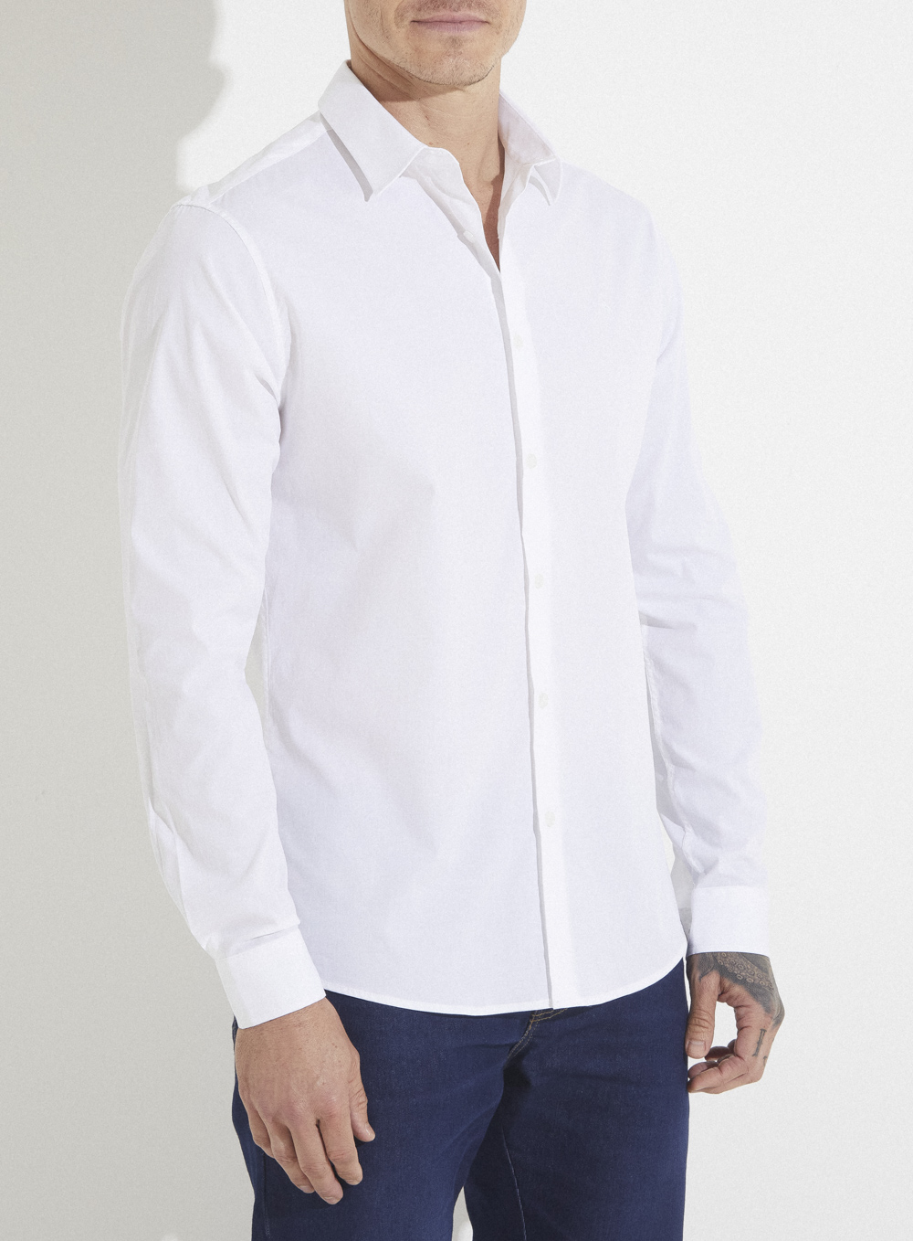 CAMISA SUPER SLIM FIT 3 BRANCO