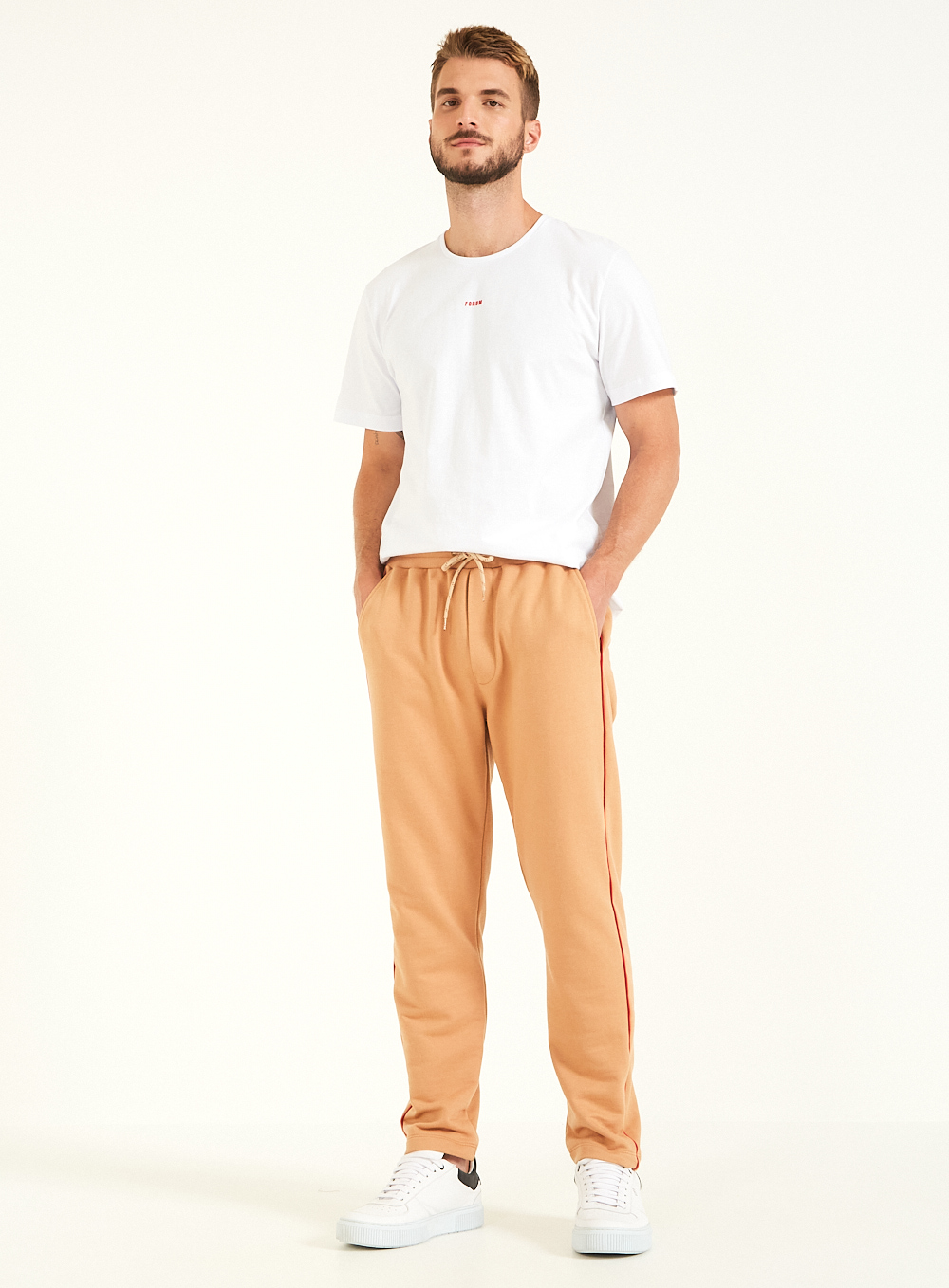 CALÇA MOLETOM G BEGE MILANI