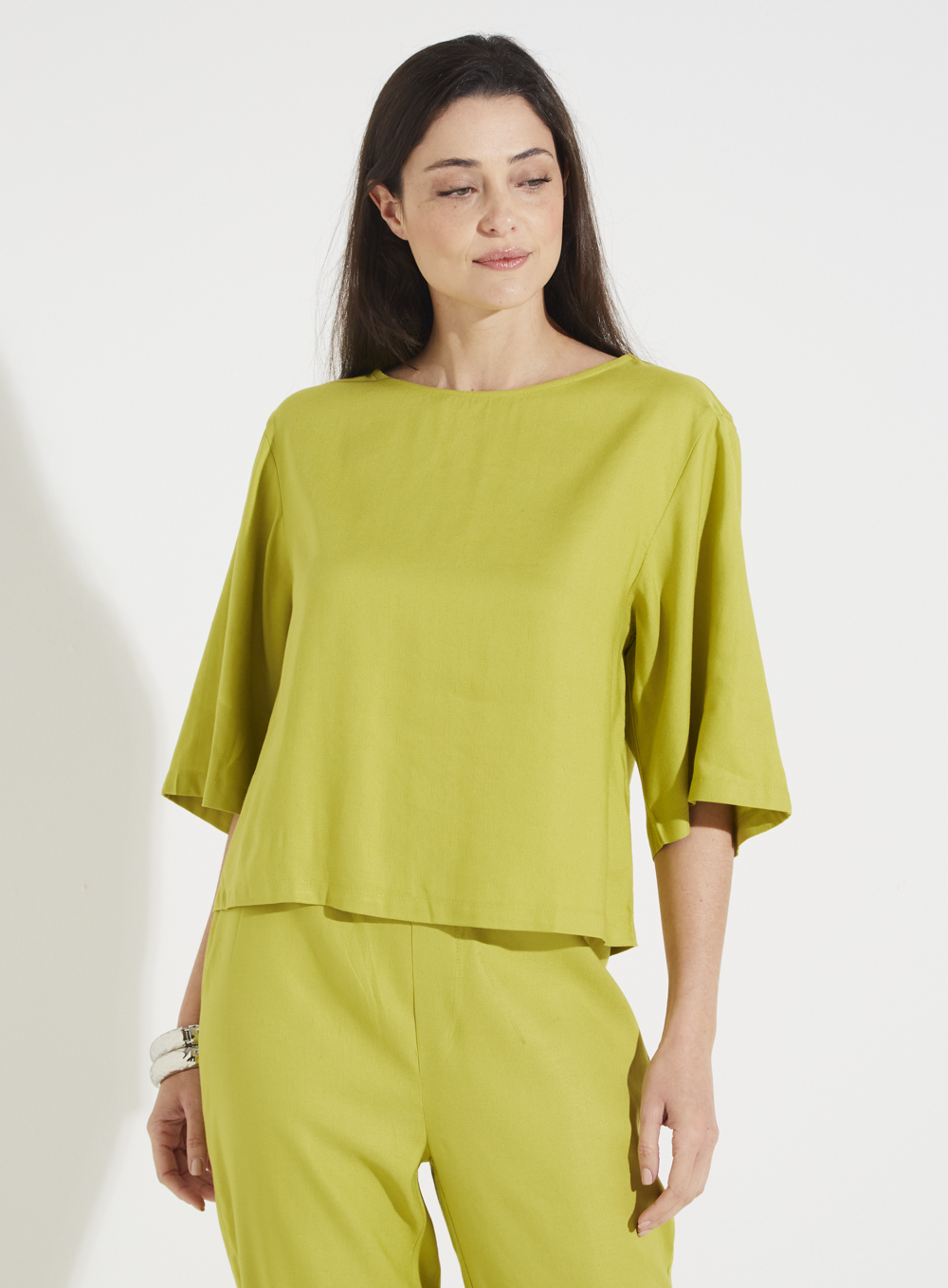 BLUSA LINHO G BEGE SOYBEAN