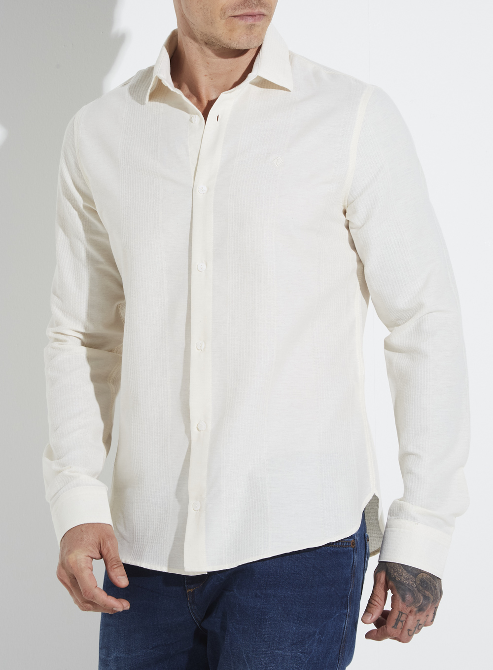 CAMISA ST BARTHS M BEGE