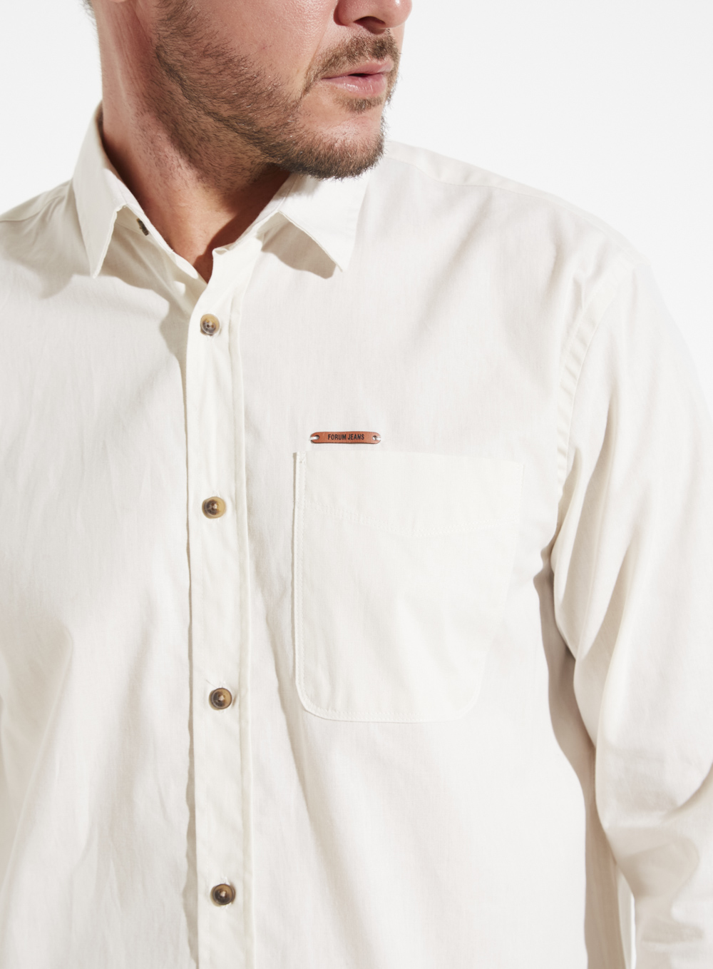 CAMISA RELAX M BEGE ITALIAN