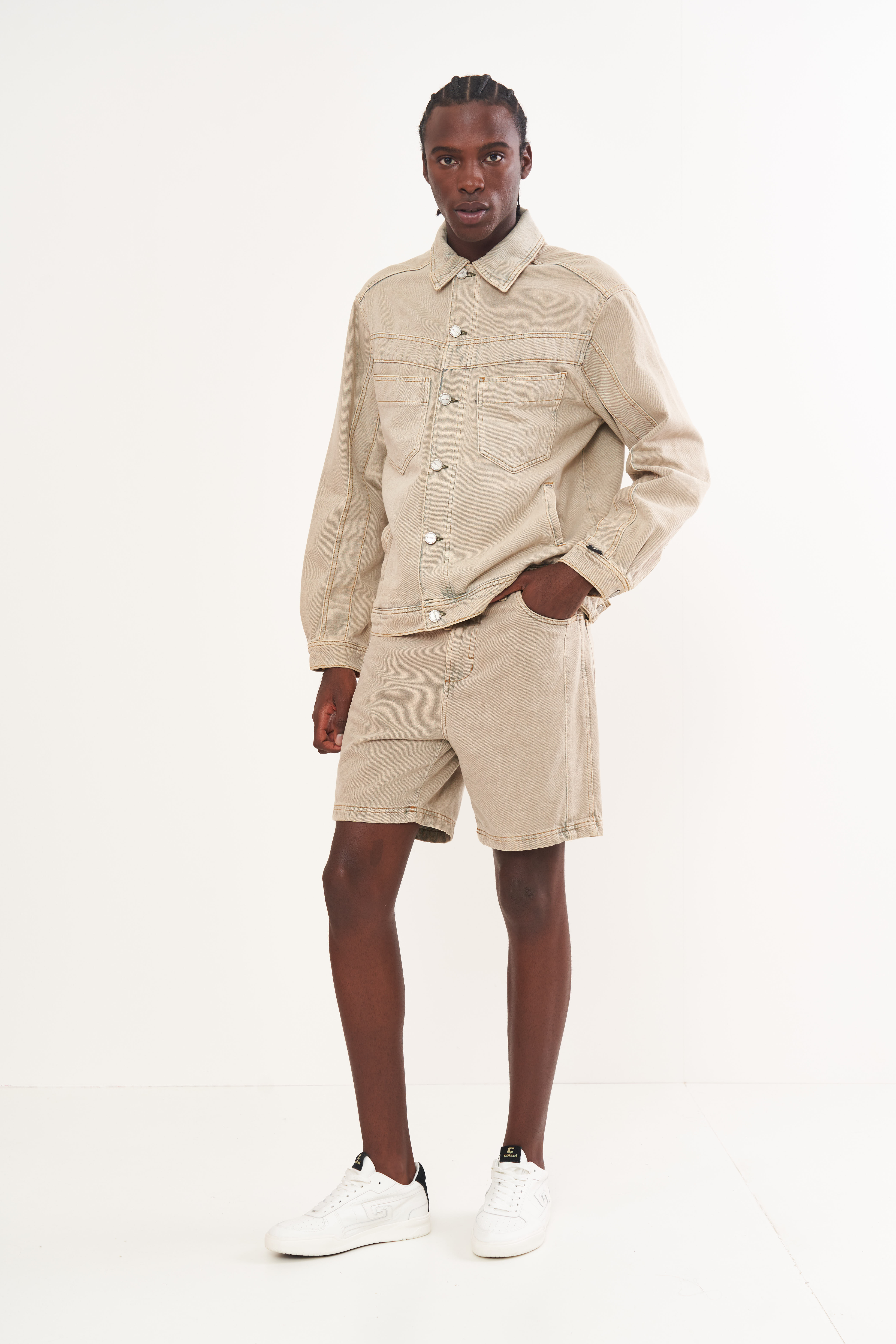 BERMUDA JEANS LOOSE 38 INDIGO