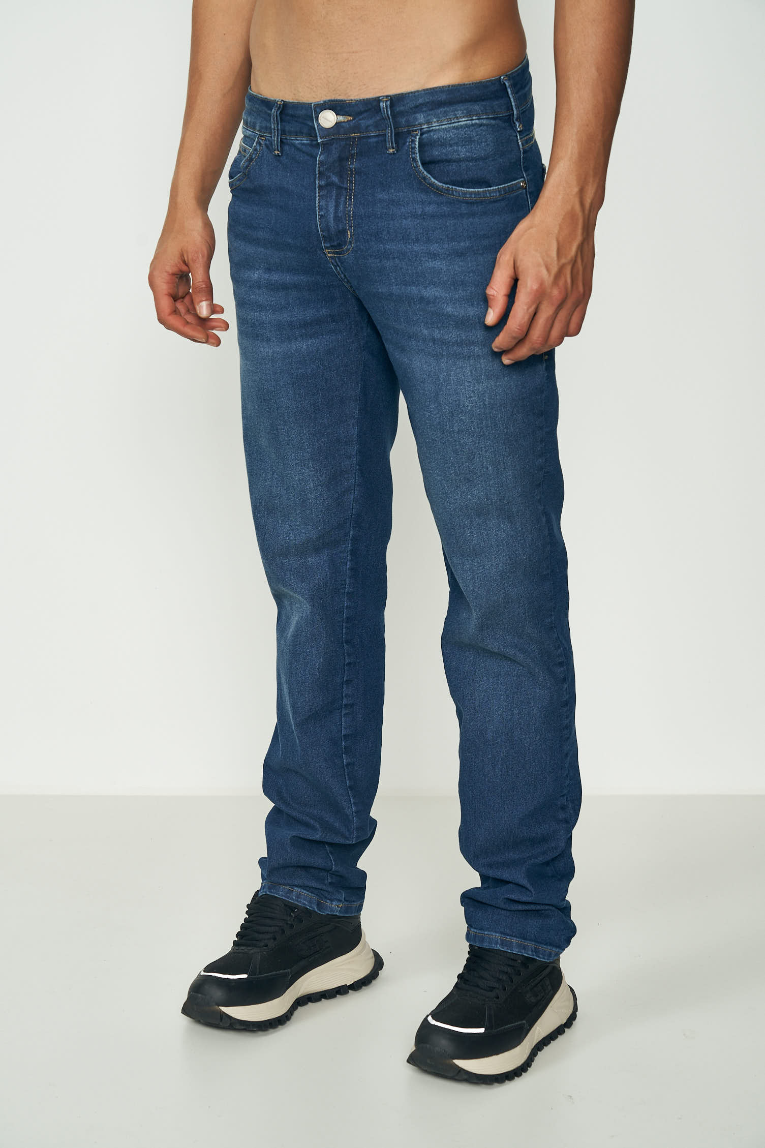 CALÇA JEANS ALEX SLIM 40 INDIGO