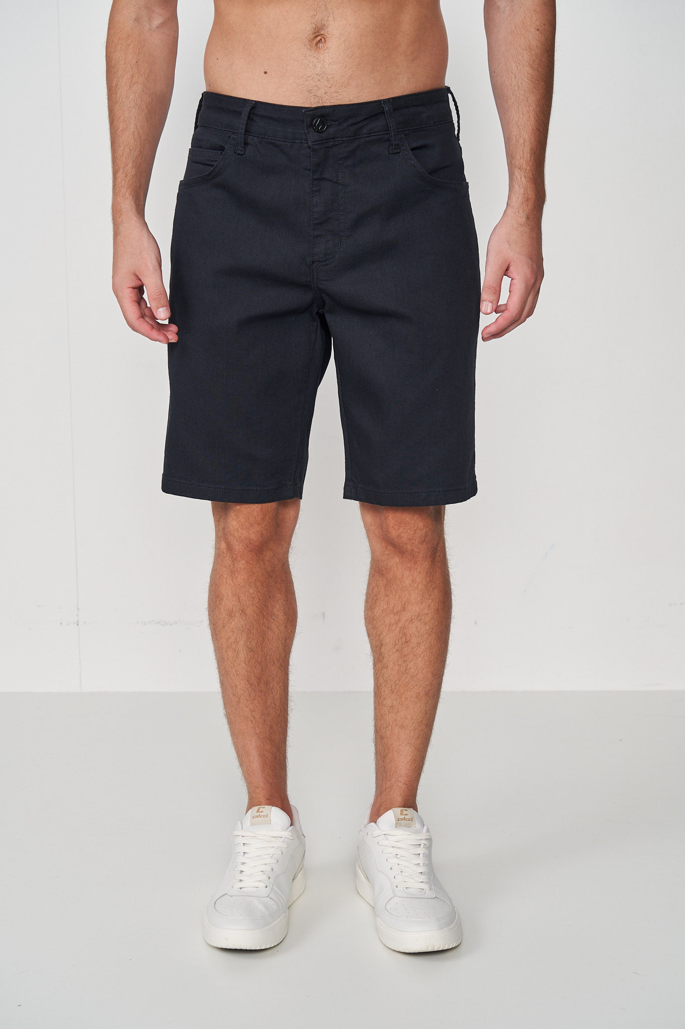 BERMUDA JEANS DAVI 46 IND.PRETO