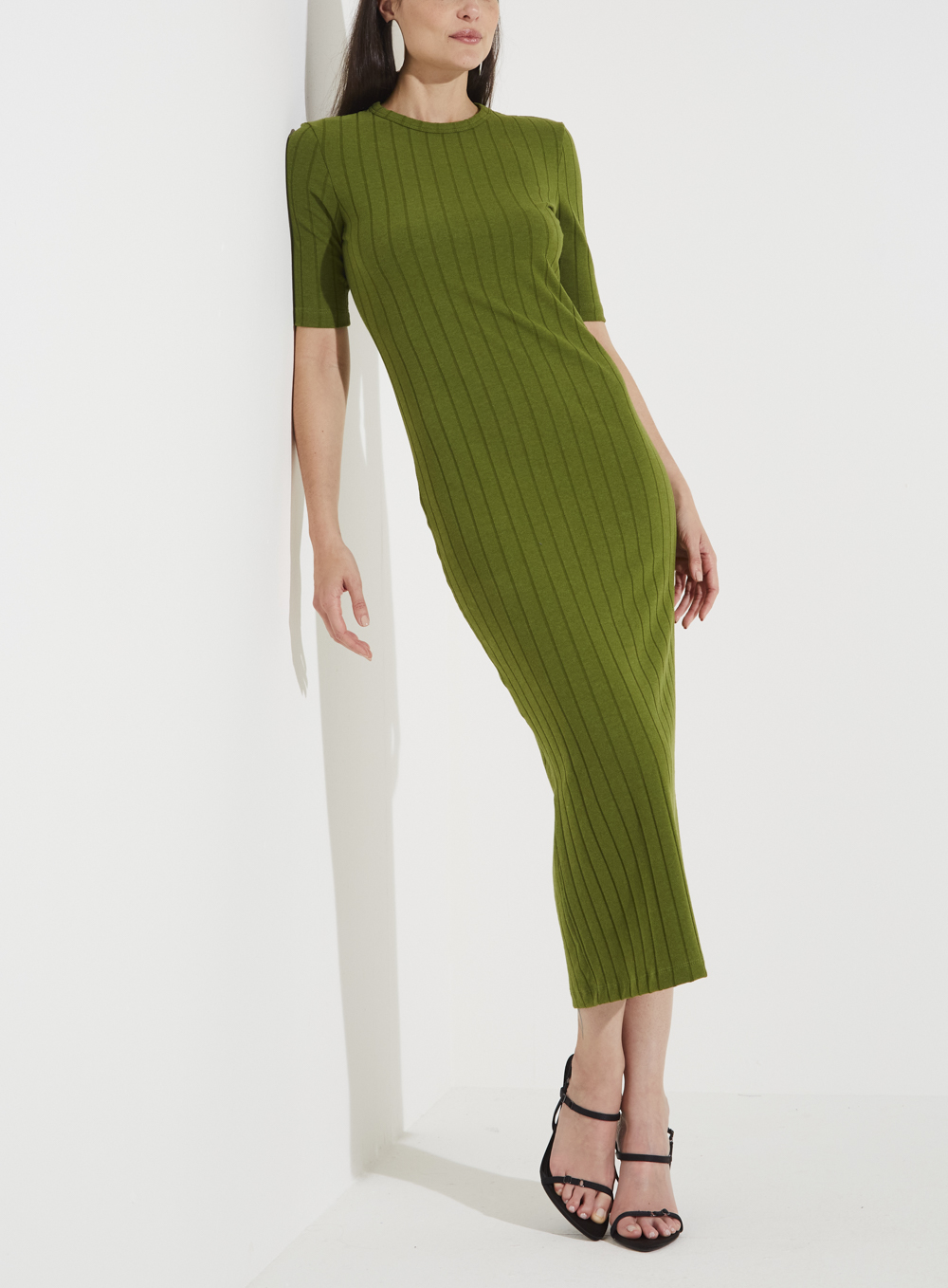 VESTIDO CANELADO G VERMELHO SPARKLY