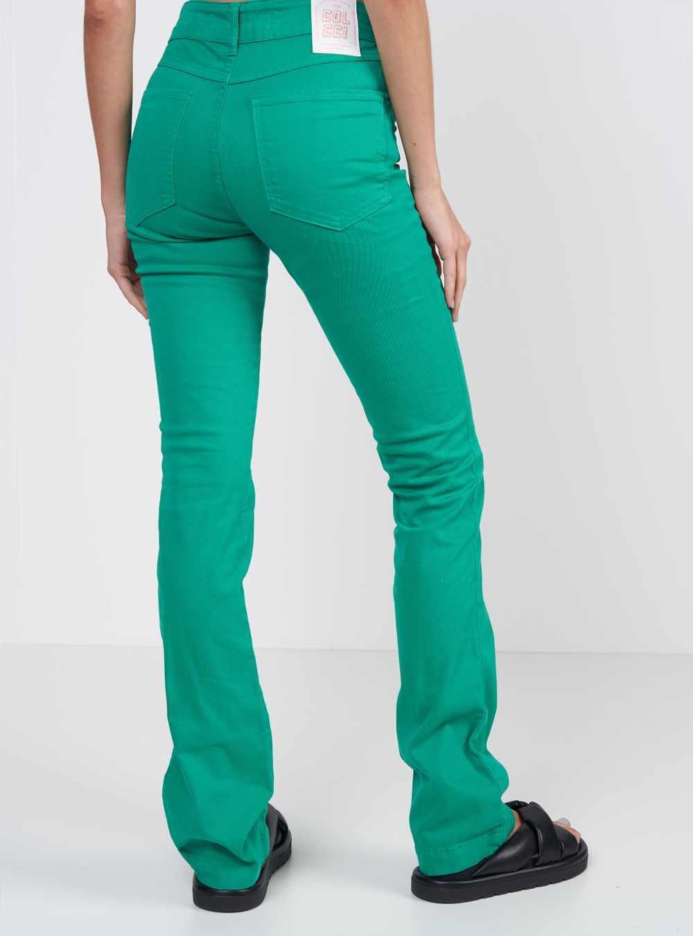 CALÇA SARJA BIA 36 VERDE GATONE