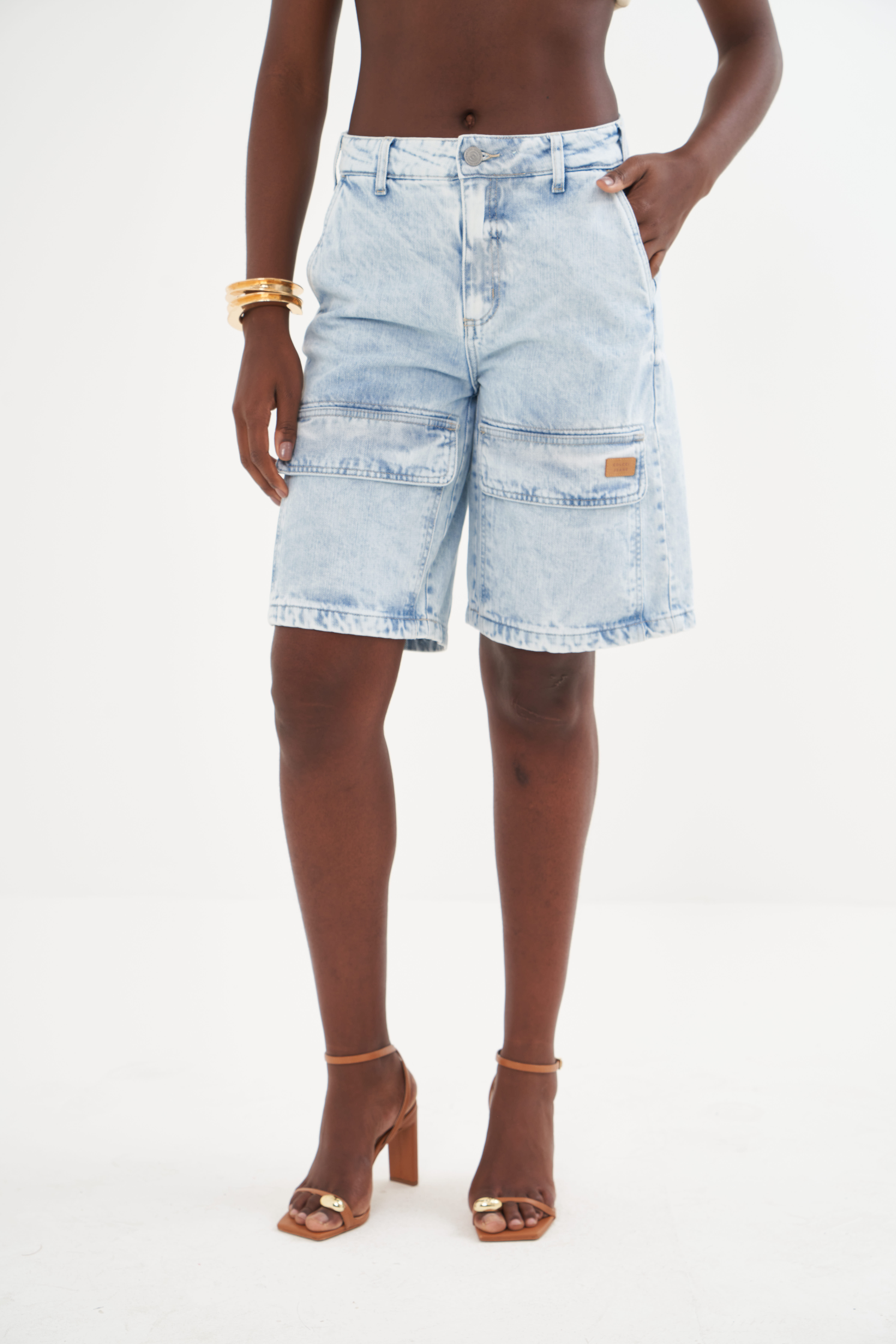 BERMUDA JEANS CANCUN 34 INDIGO