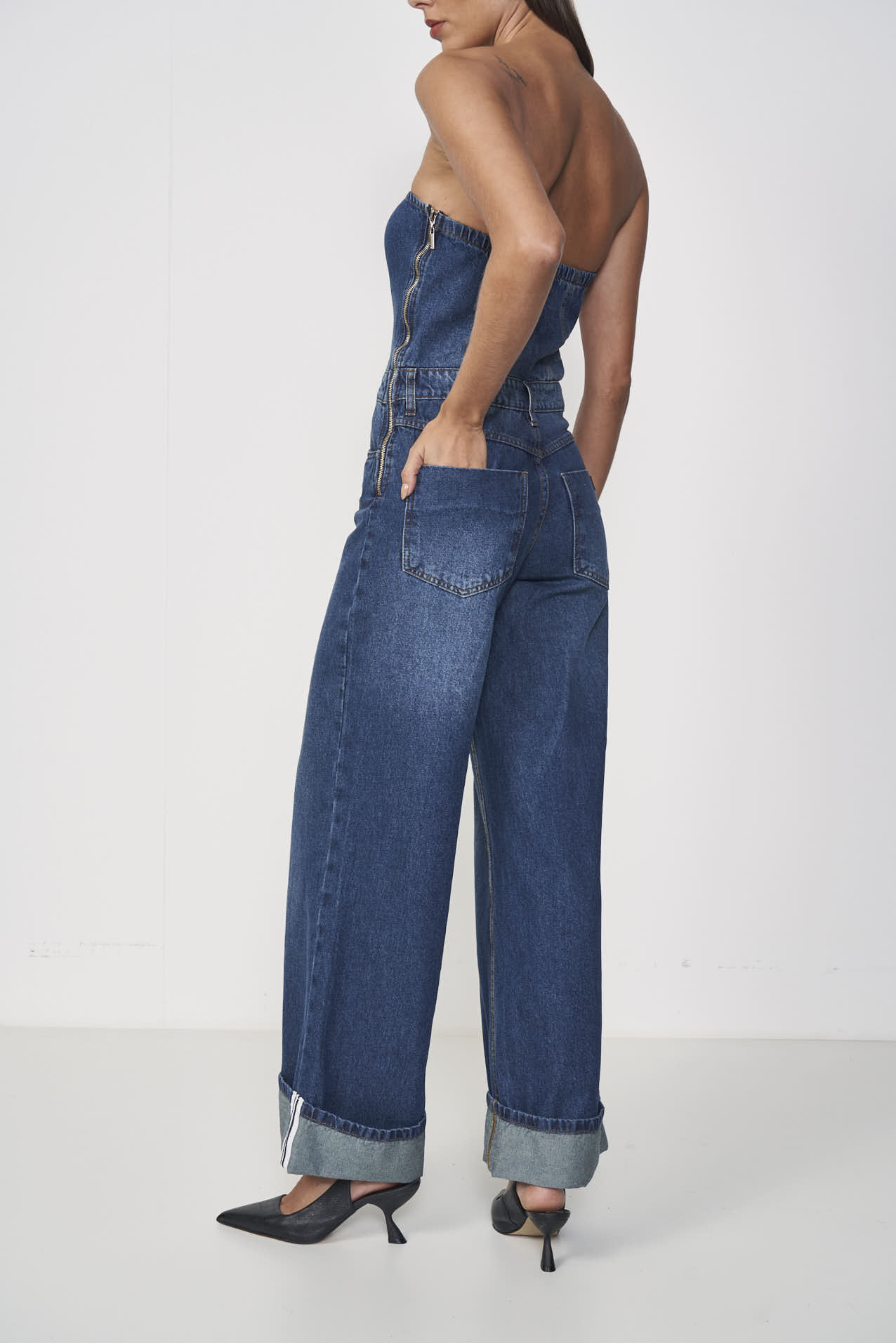 MACACÃO JEANS P INDIGO