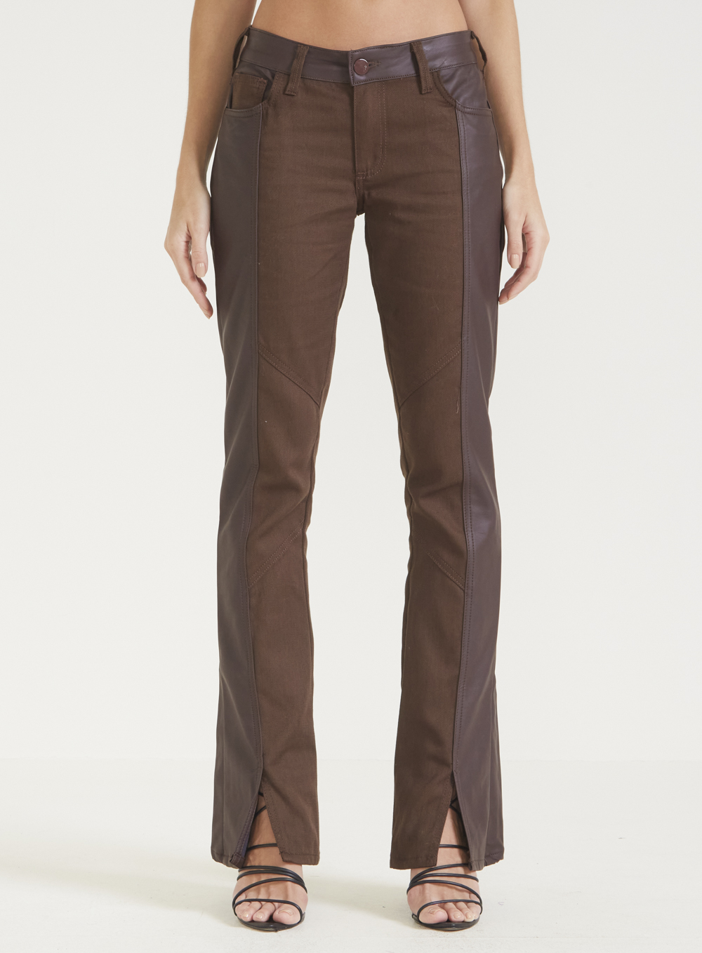 CALÇA SARJA ZOE 40 MARROM SANDALO