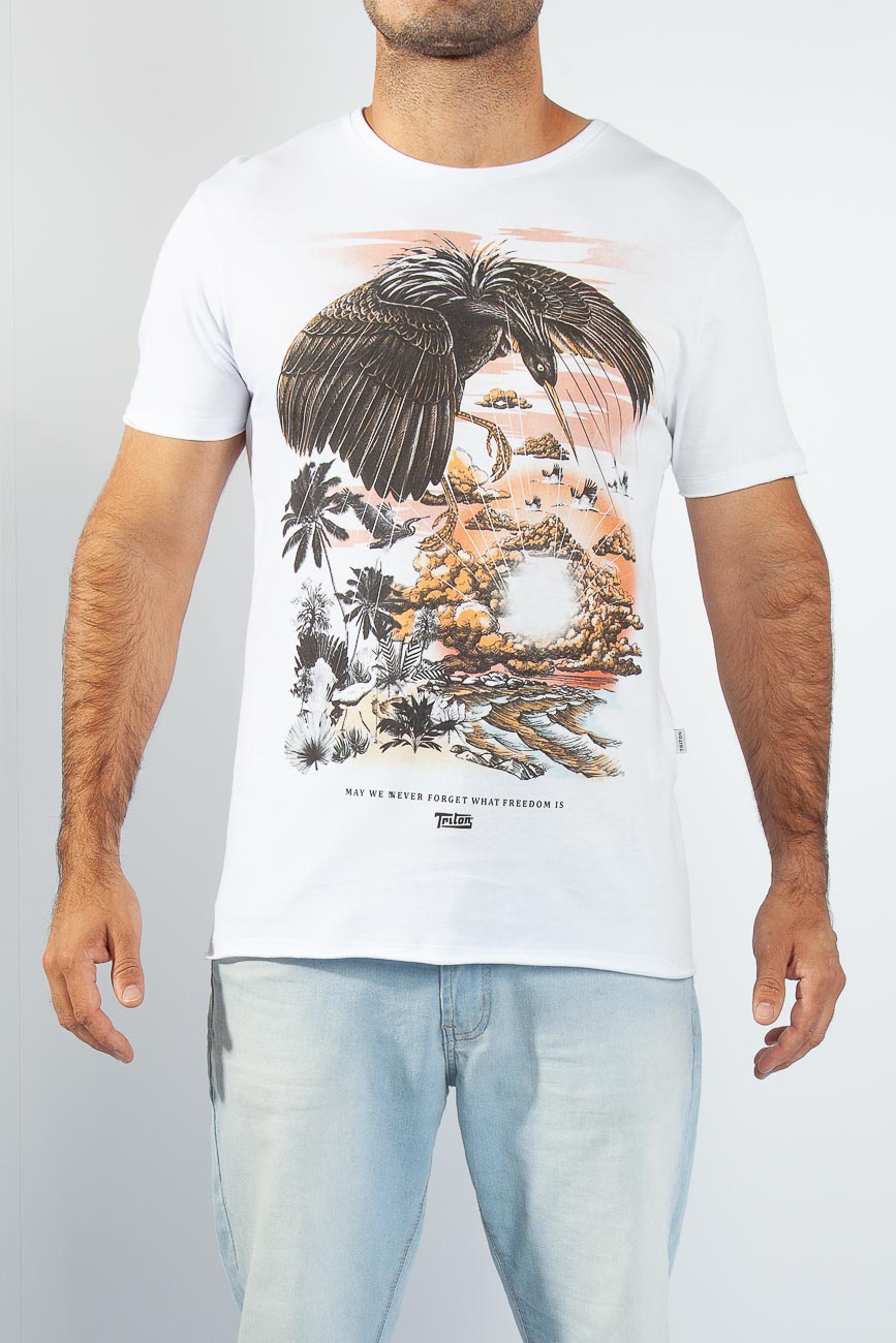 CAMISETA ESTAMPADA M BRANCO