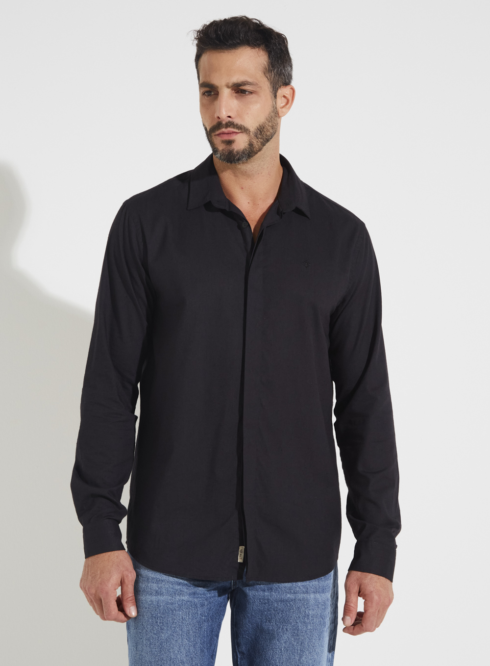 CAMISA LINHO RELAX GG PRETO