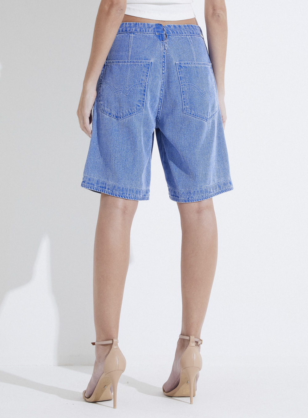 BERMUDA JEANS BASIC COMFORT 46 INDIGO