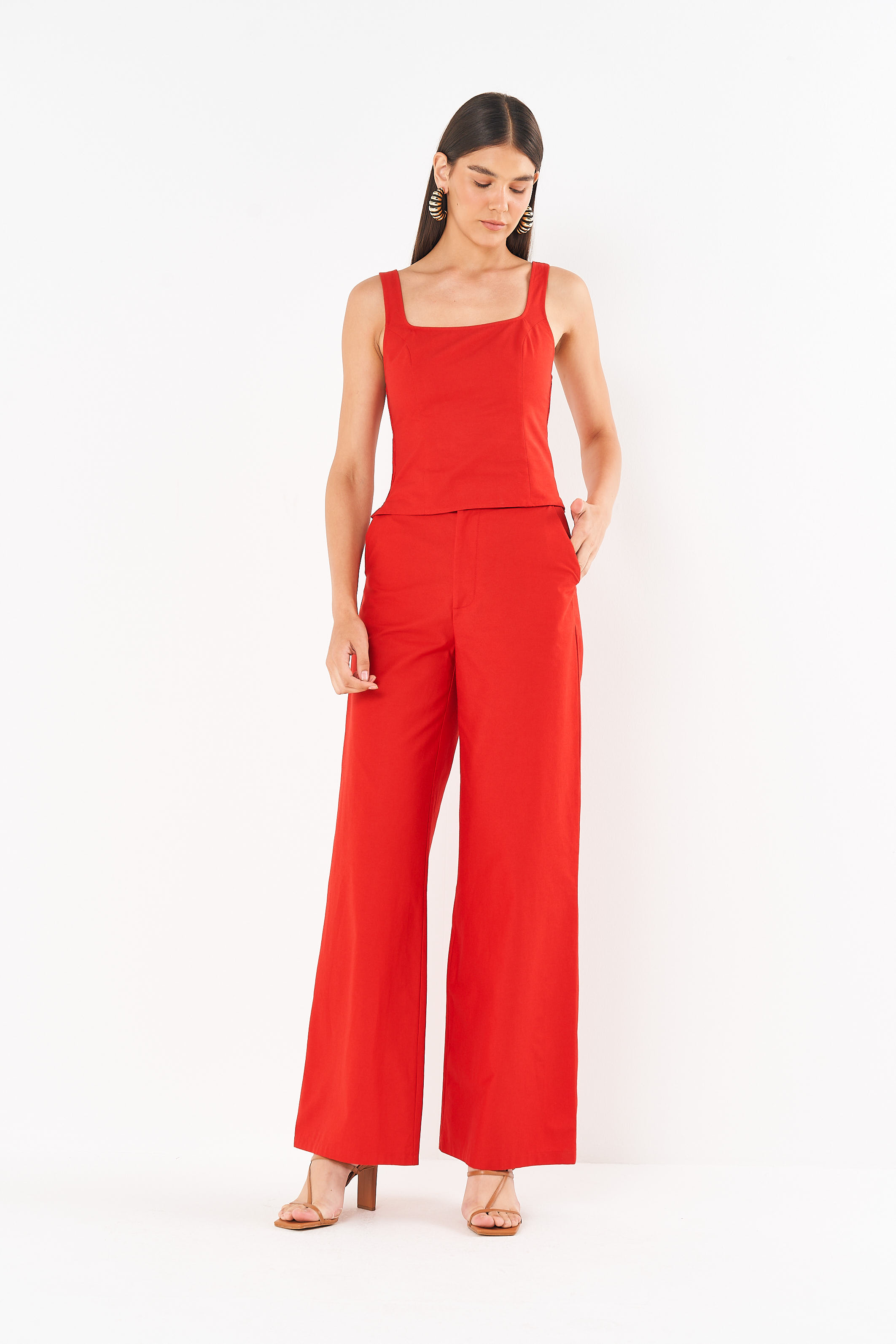 BLUSA COLCCI G VERMELHO SPARKLY