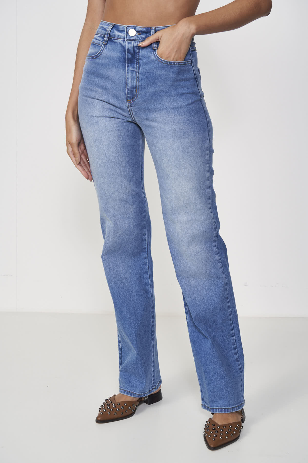 CALÇA JEANS BERLIM STRETCH 44 INDIGO
