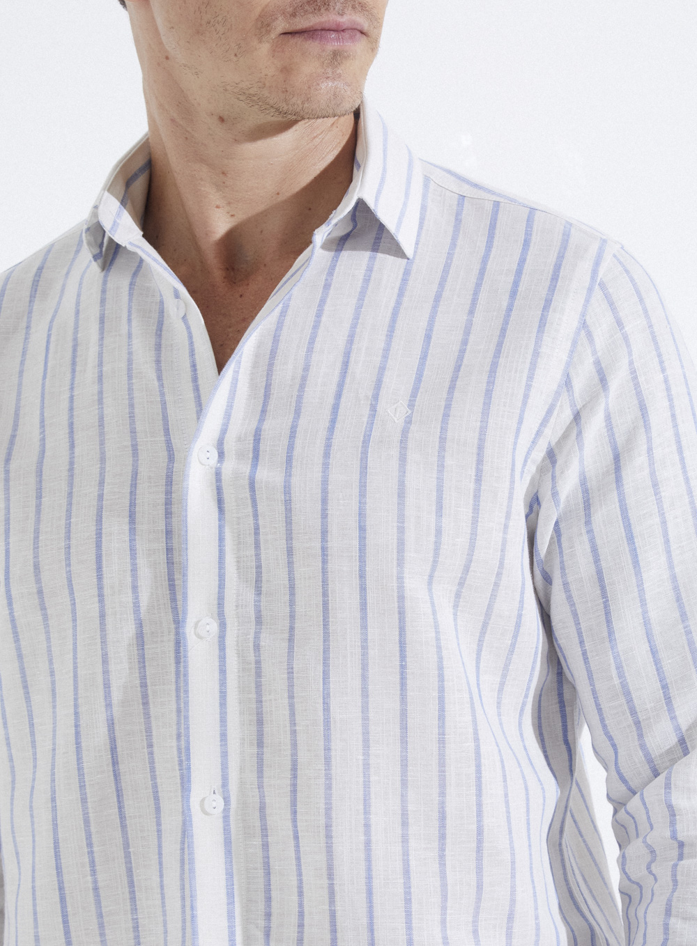 CAMISA LINHO LISTRADA SLIM FIT 5 LISTRADO