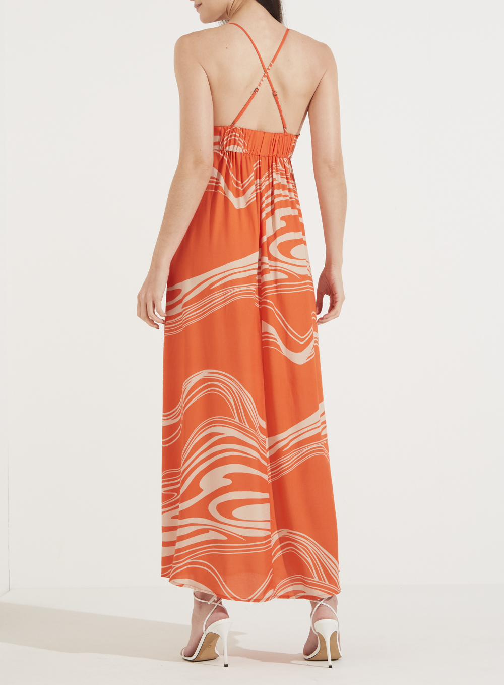 VESTIDO ESTAMPADO P ONDAS CITRICAS