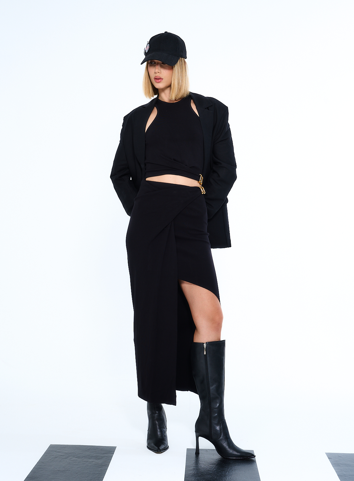 BLUSA CANELADA P PRETO
