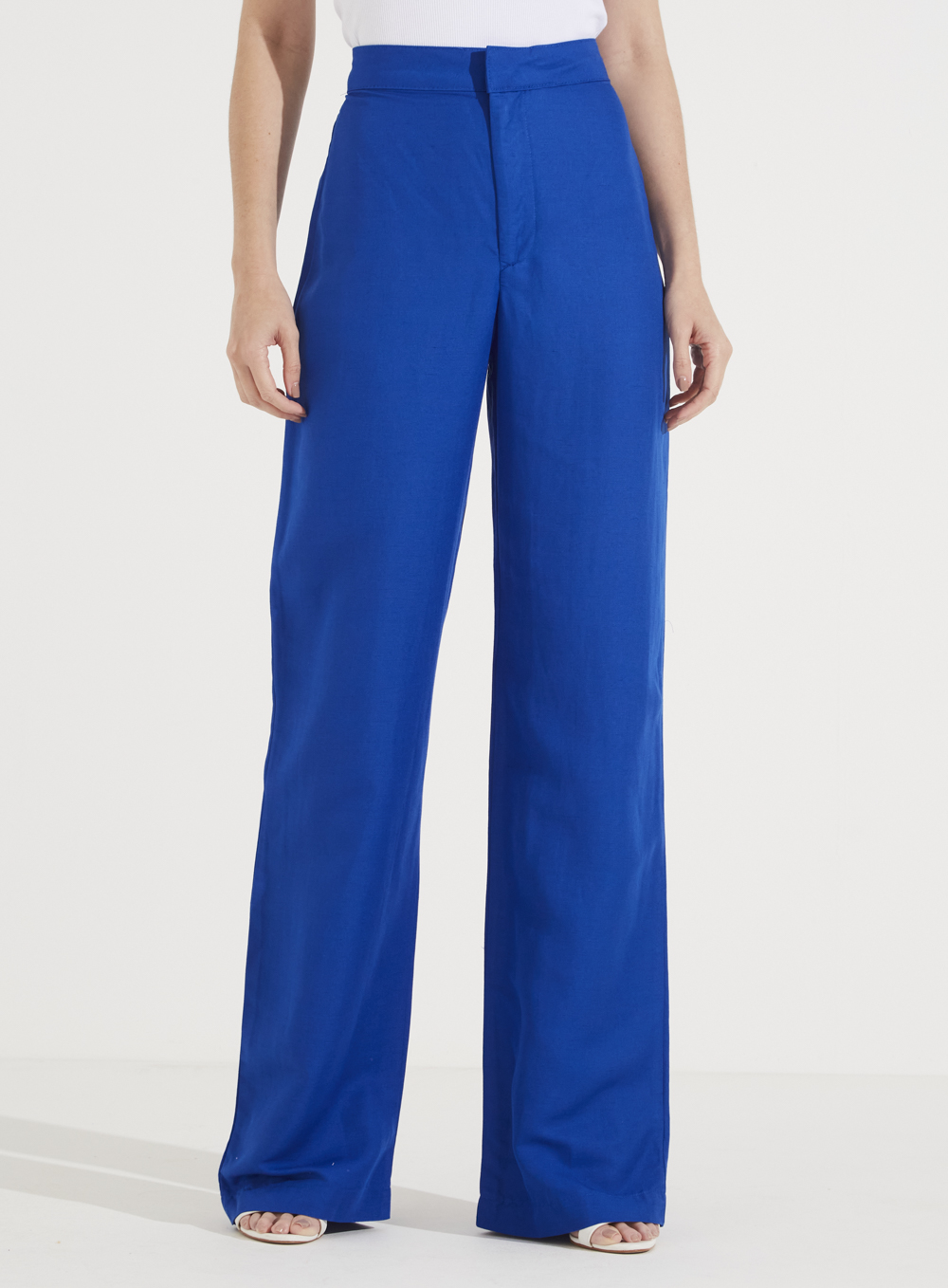 CALÇA LINHO 40 AZUL SAPPHIRE