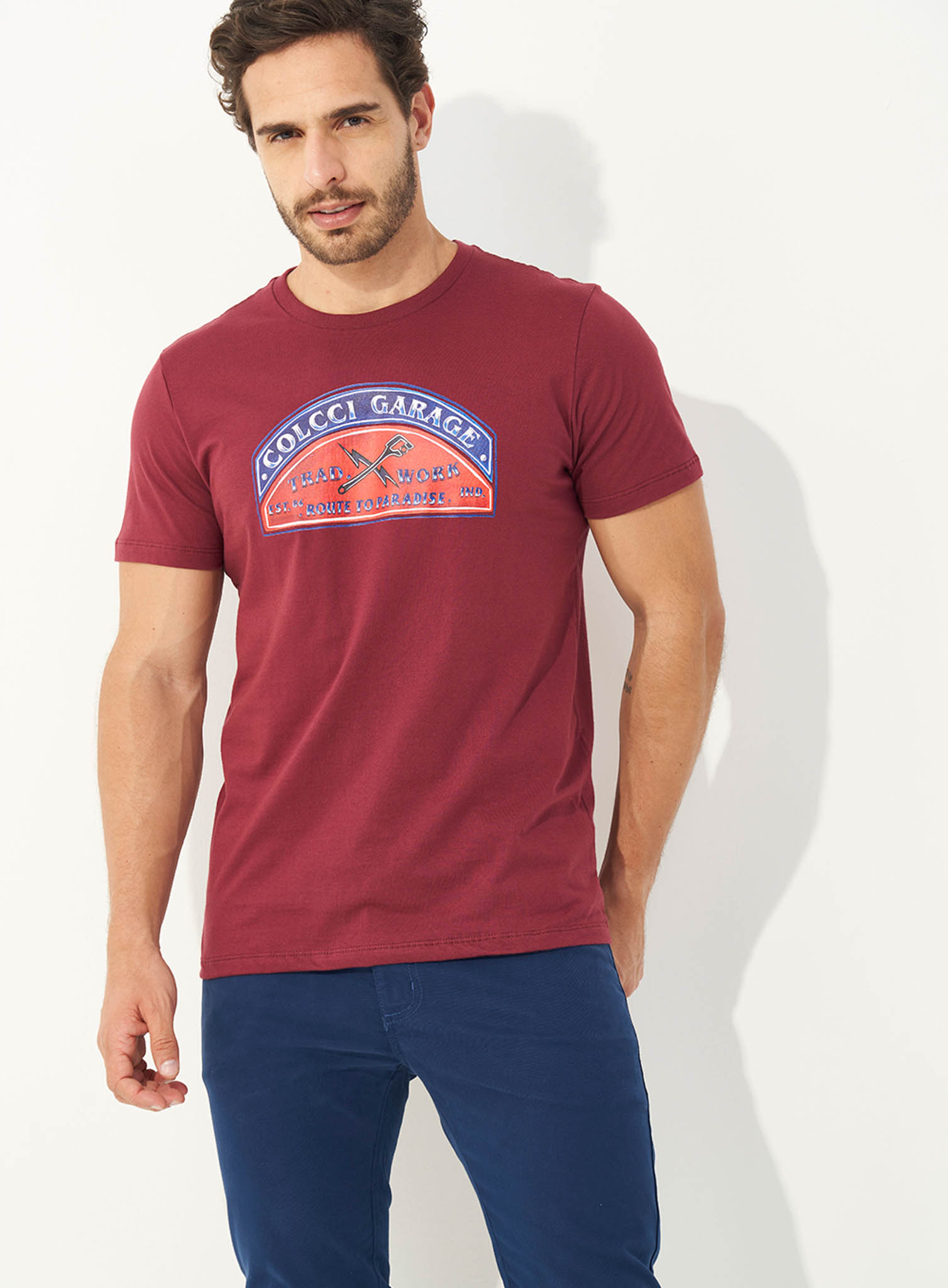 CAMISETA ESTAMPADA M BORDO TANNAT