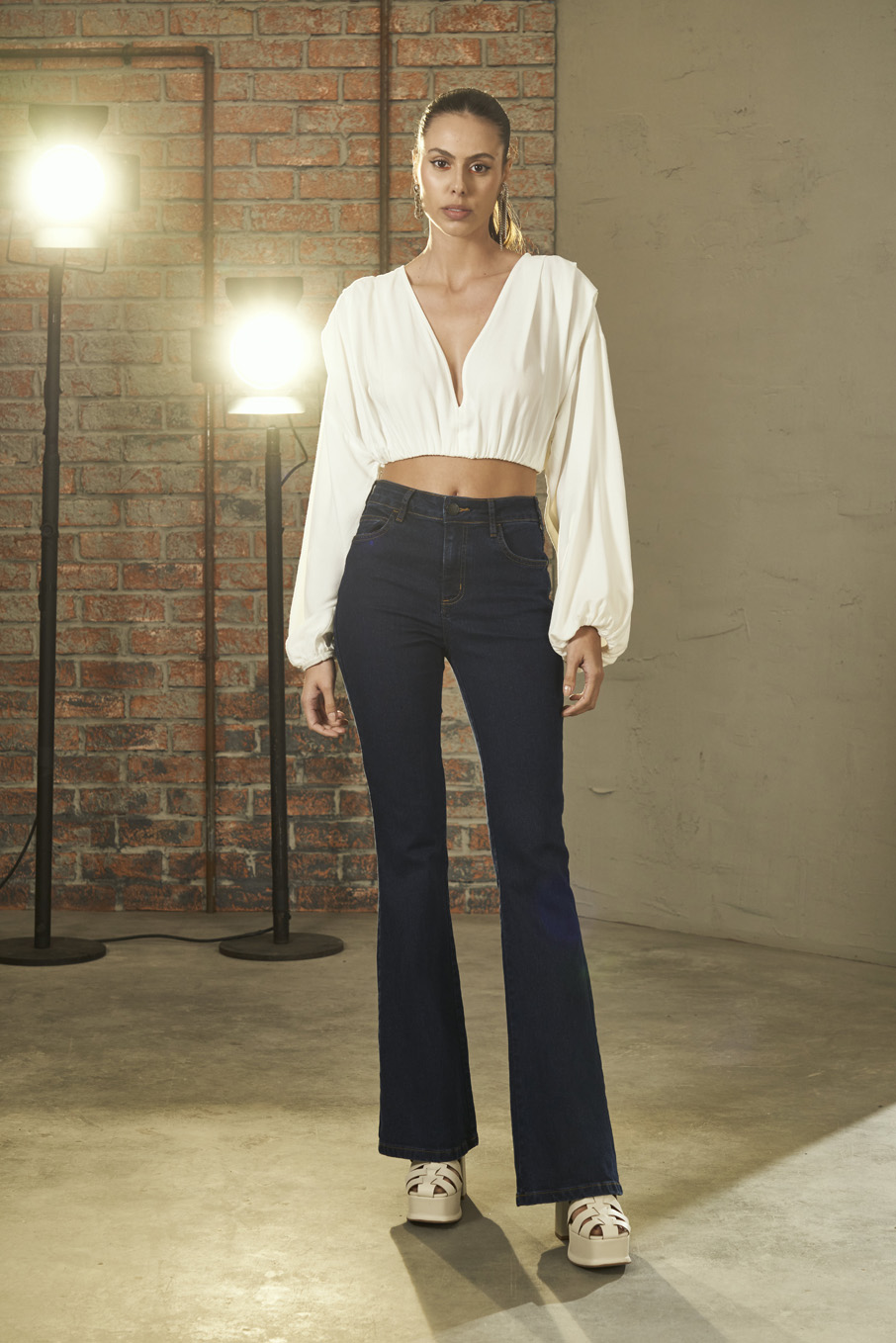 CALÇA JEANS MICHELE 38 INDIGO