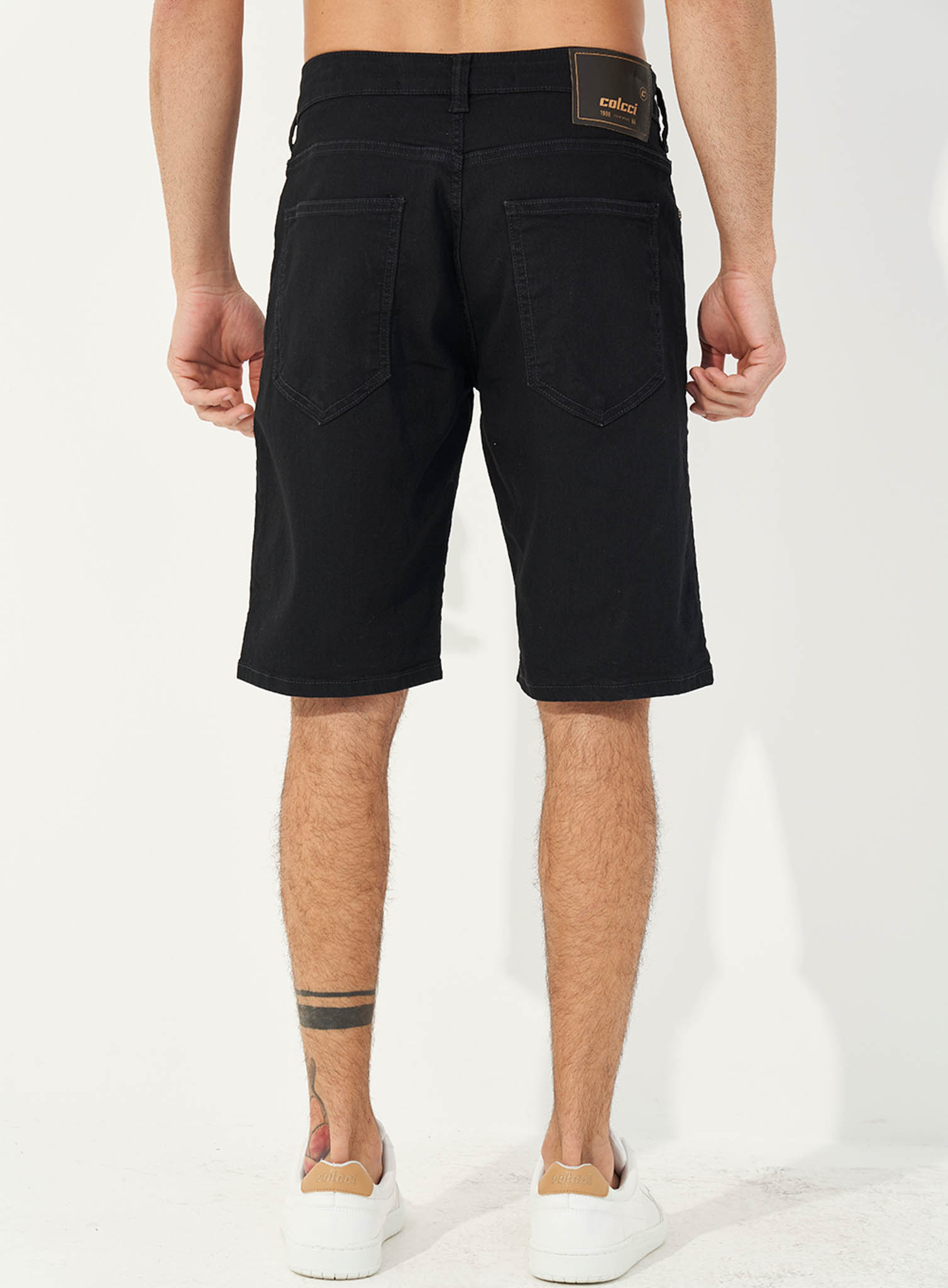 BERMUDA JEANS NOAH 38 IND.PRETO