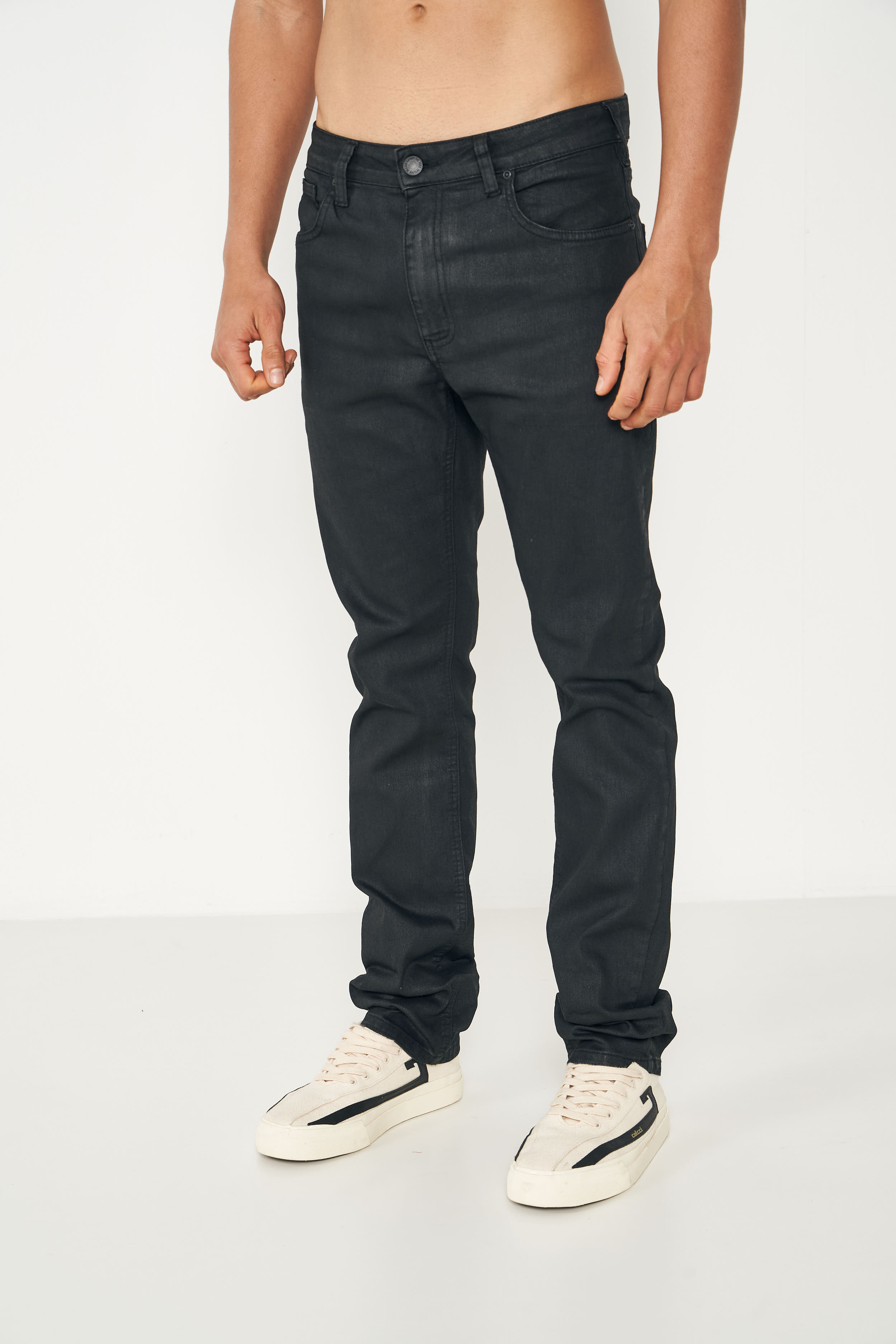 CALÇA JEANS AMSTERDAM 42 IND.PRETO