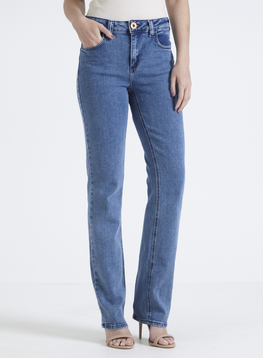 CALÇA JEANS MARISA 2 SLIM 48 INDIGO