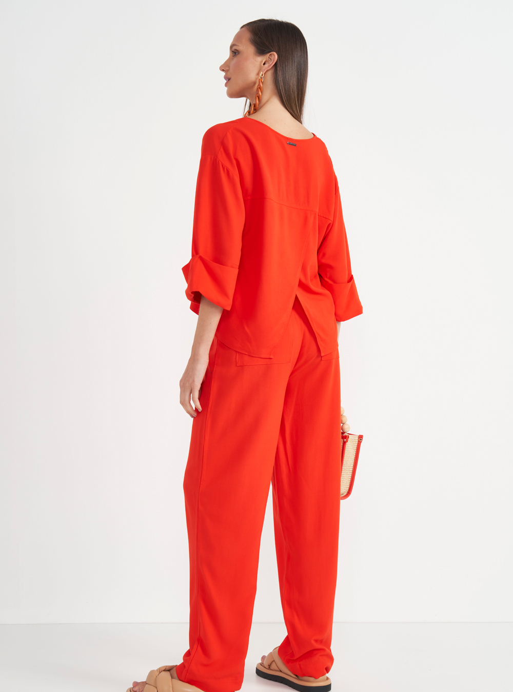 CALÇA COLCCI 42 VERMELHO NIVES