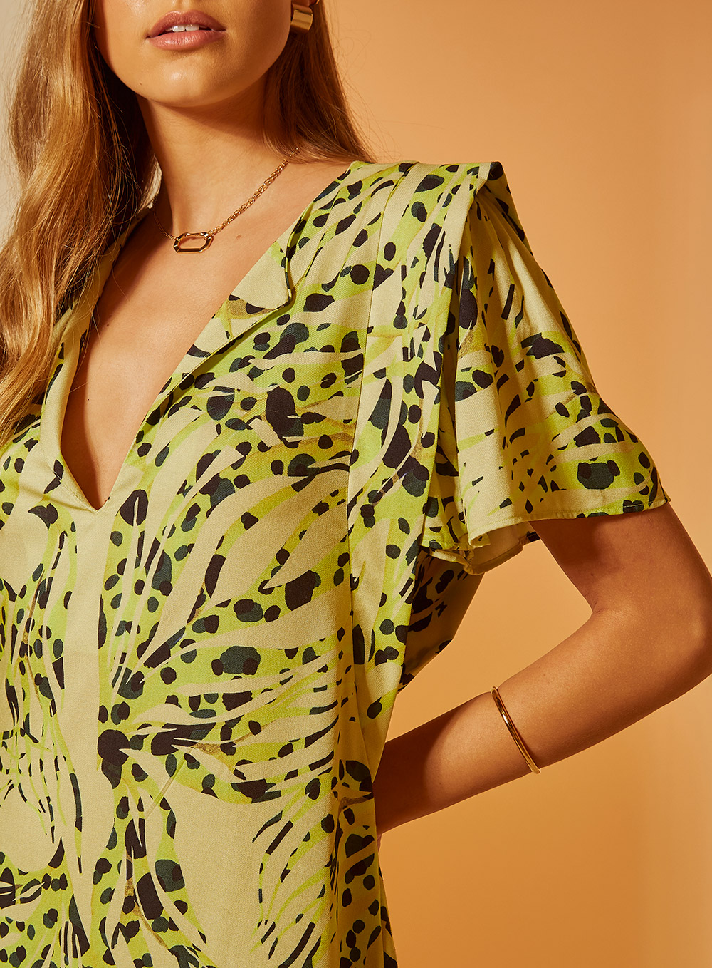 VESTIDO CURTO ESTAMPADO P NATUREZA SELVAG