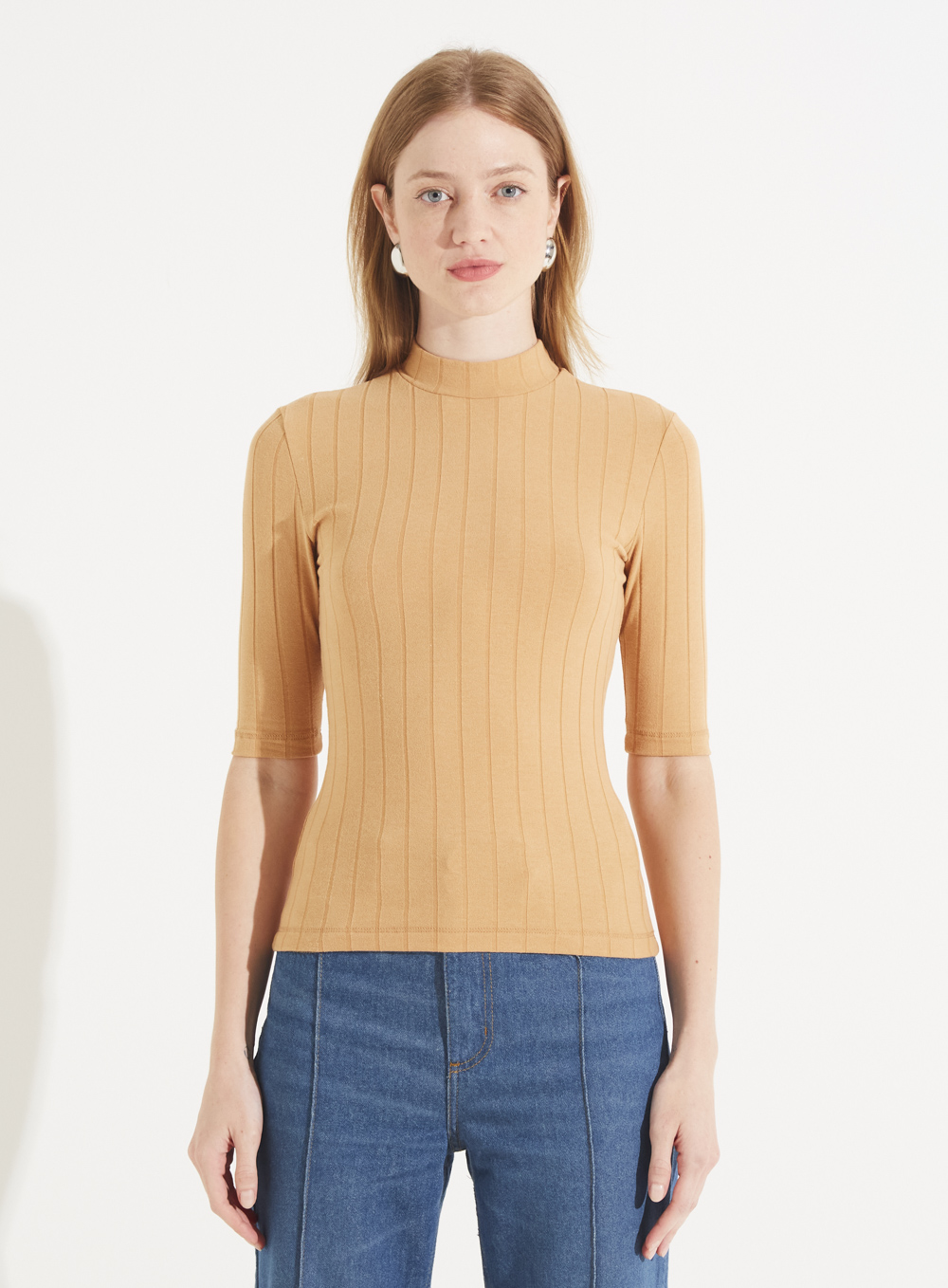 BLUSA CANELADA P BEGE BELGATI