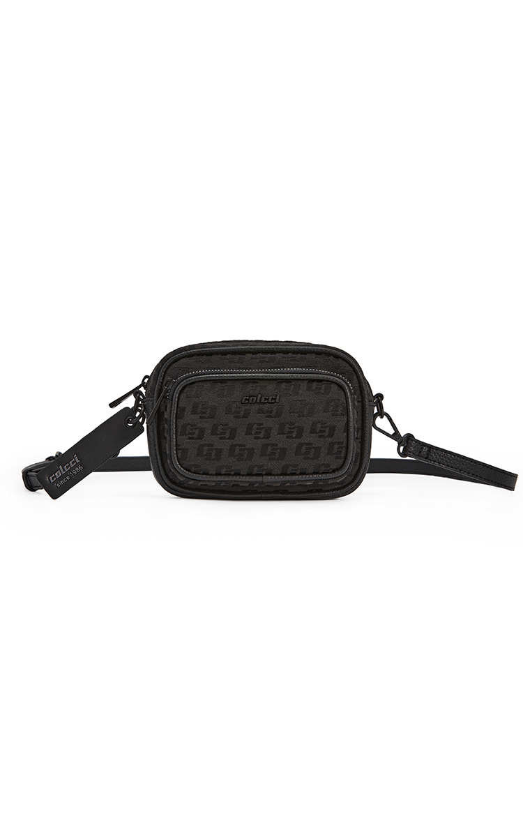 BOLSA COLCCI FEM CAMERA BAG JACQUARD U PRETO