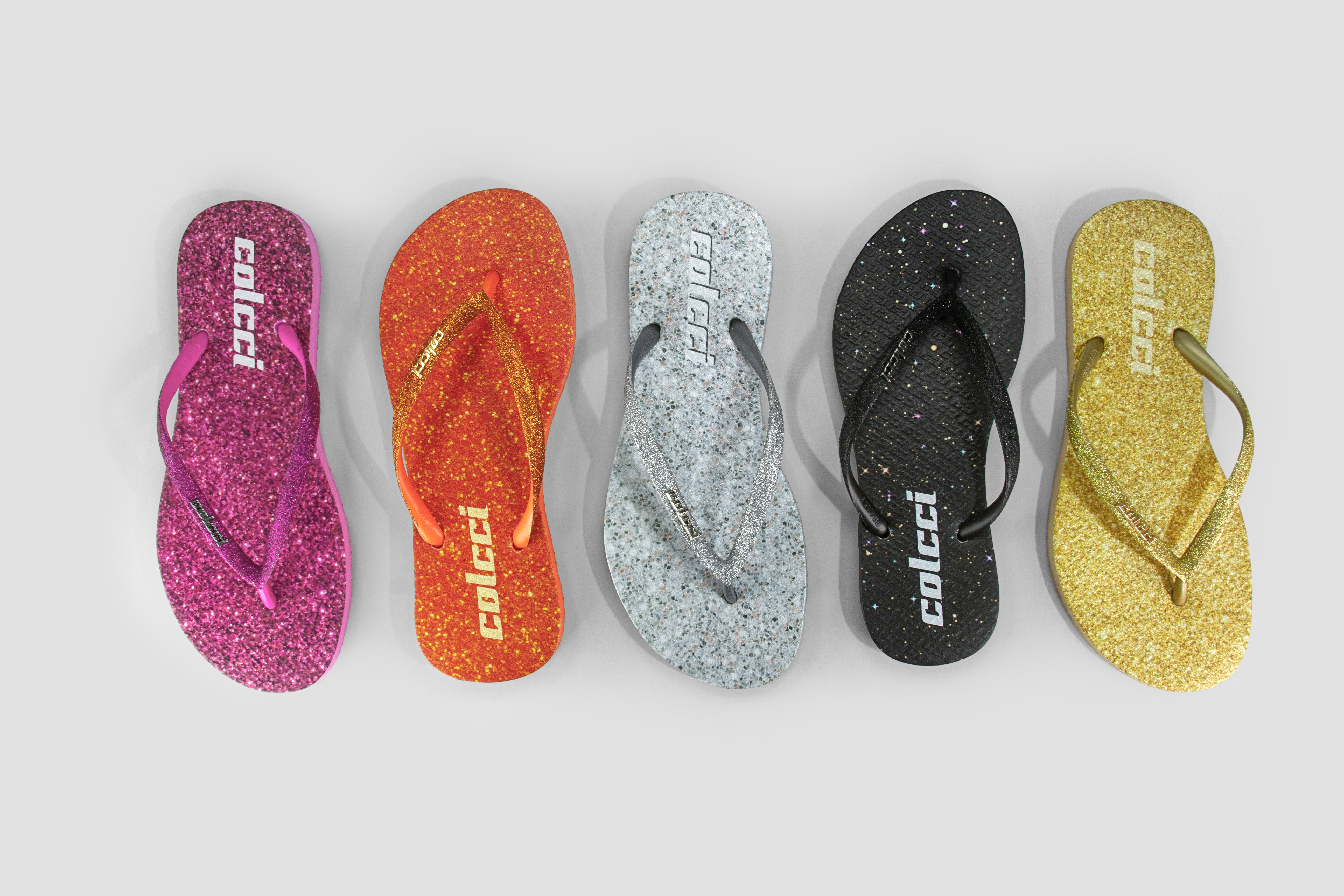 CHINELO FEM COLCCI GLITTER 33-34 PRETO