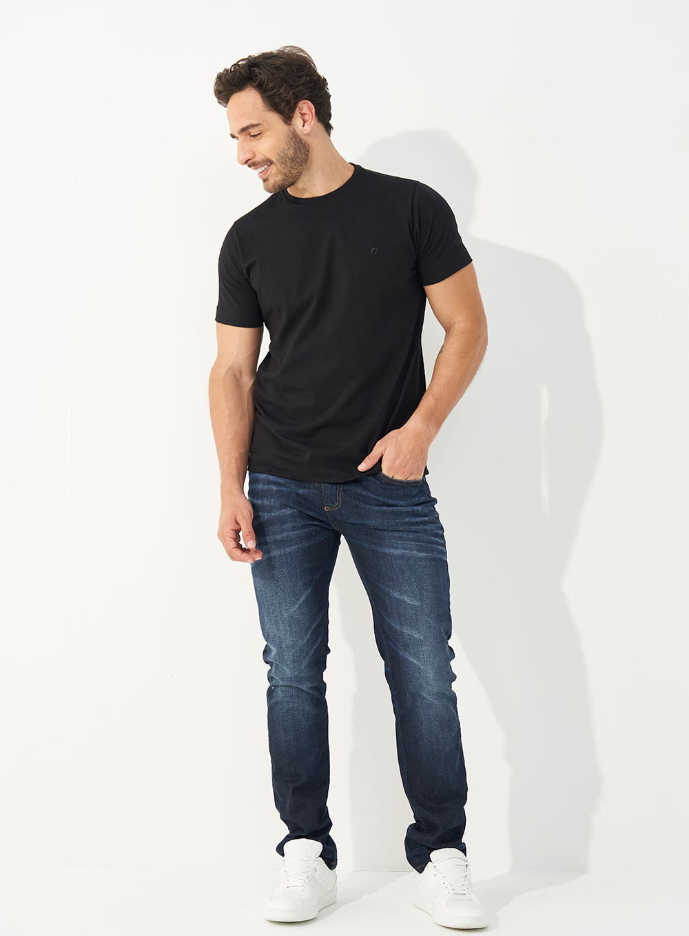 CALÇA JEANS ALEX SLIM 38 INDIGO